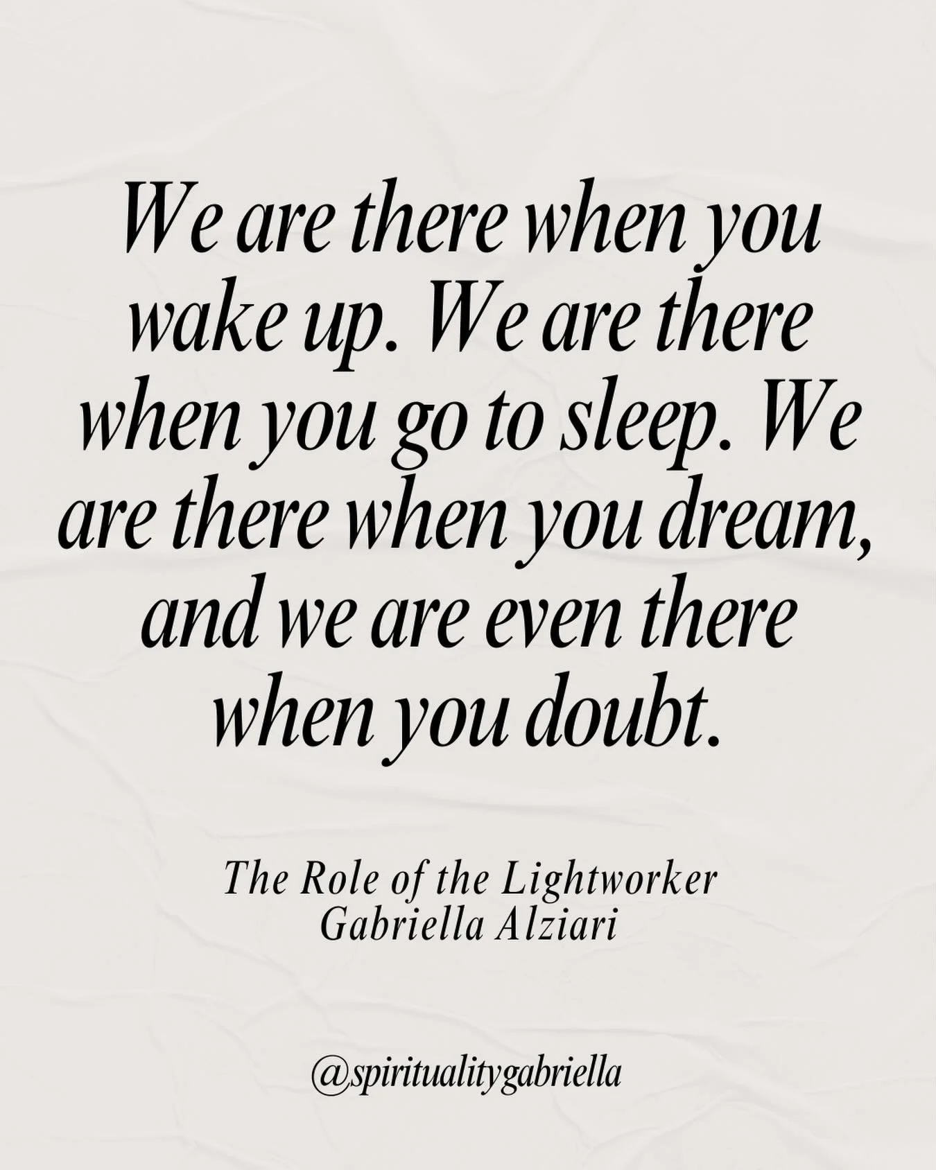 A comforting reminder from the Supreme Beings 🫧

We are with you when you wake and when you sleep&mdash;present in your dreams, and even closer in the moments you doubt.

@spiritualitygabriella 

#manifestation #lawofattraction #manifest #spirituali