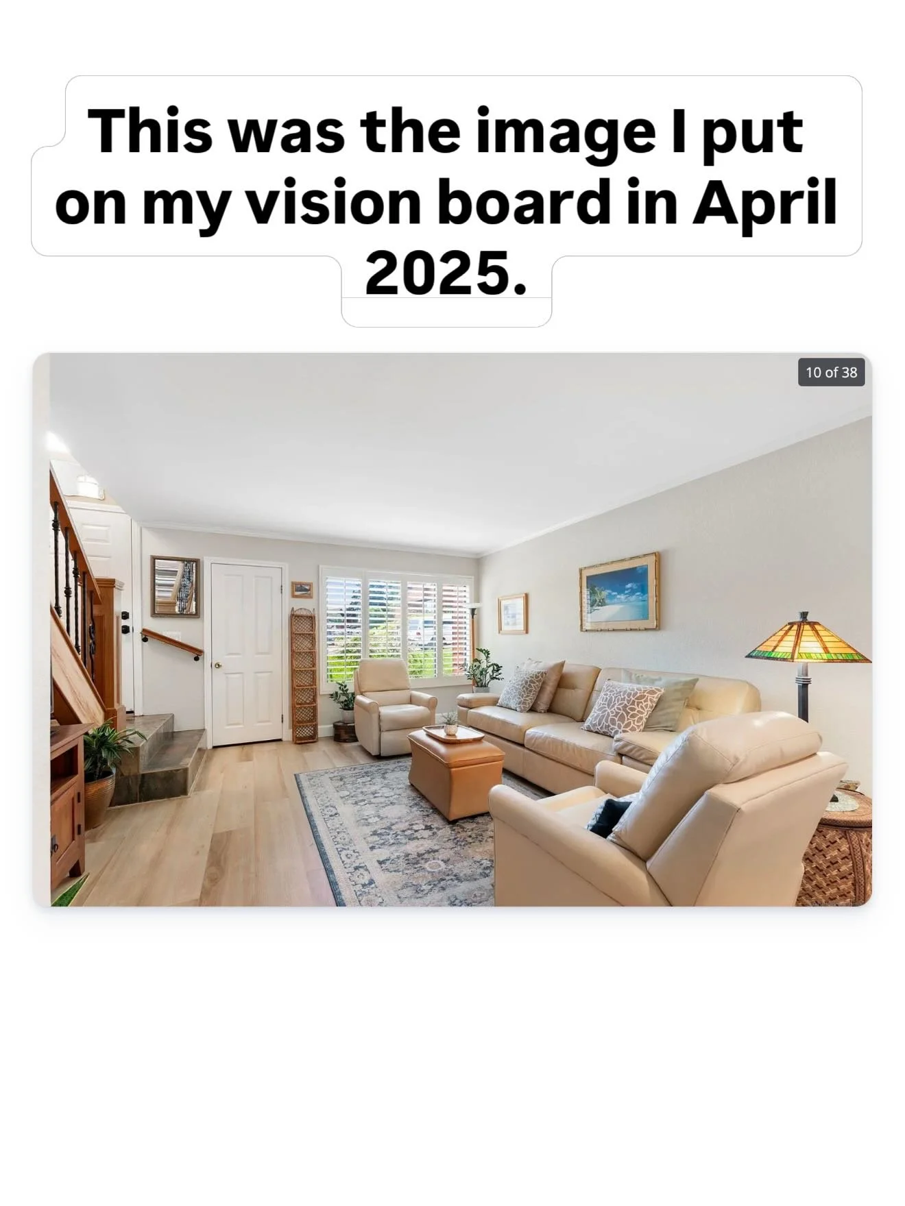 Isn&rsquo;t it better than the vision board picture?! 🏡

This method really works &mdash; and fast, too! 

Consistency is key. Magic is possible. 

Your future is in your hands 💕

Get Manifestation Mastery at the link in my bio! ✨✨

#manifestationq