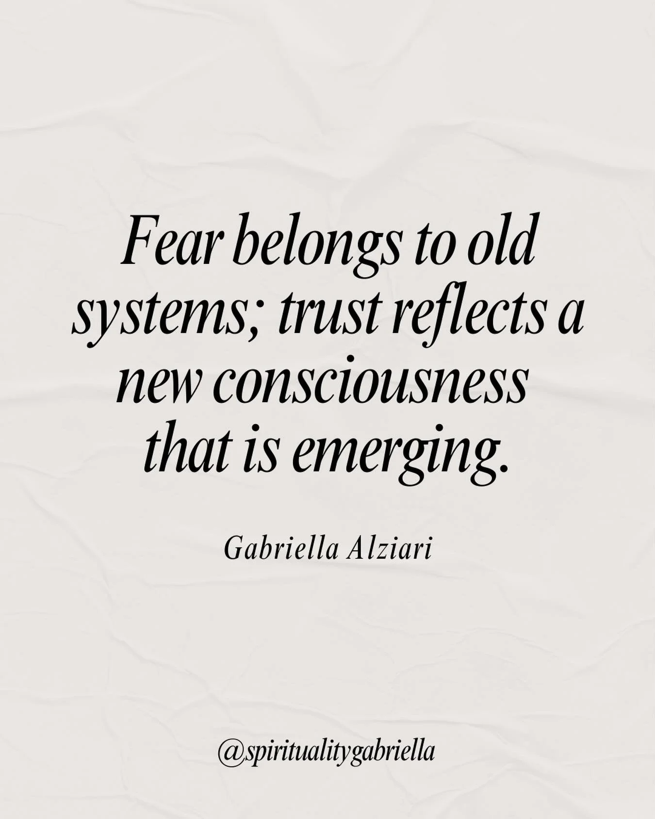 An important reminder from Spirit ☁️

Fear is rooted in the old ways, while trust is the signal of a new consciousness awakening.

@spiritualitygabriella 

#manifestation #lawofattraction #manifest #spirituality #spiritualawakening