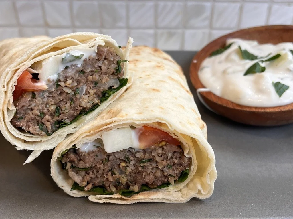 Vegetarian Kibbeh Burrito