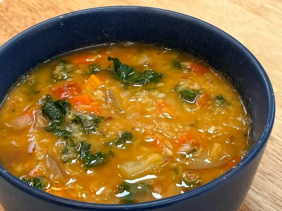 Easy Red Lentil Curry Soup 