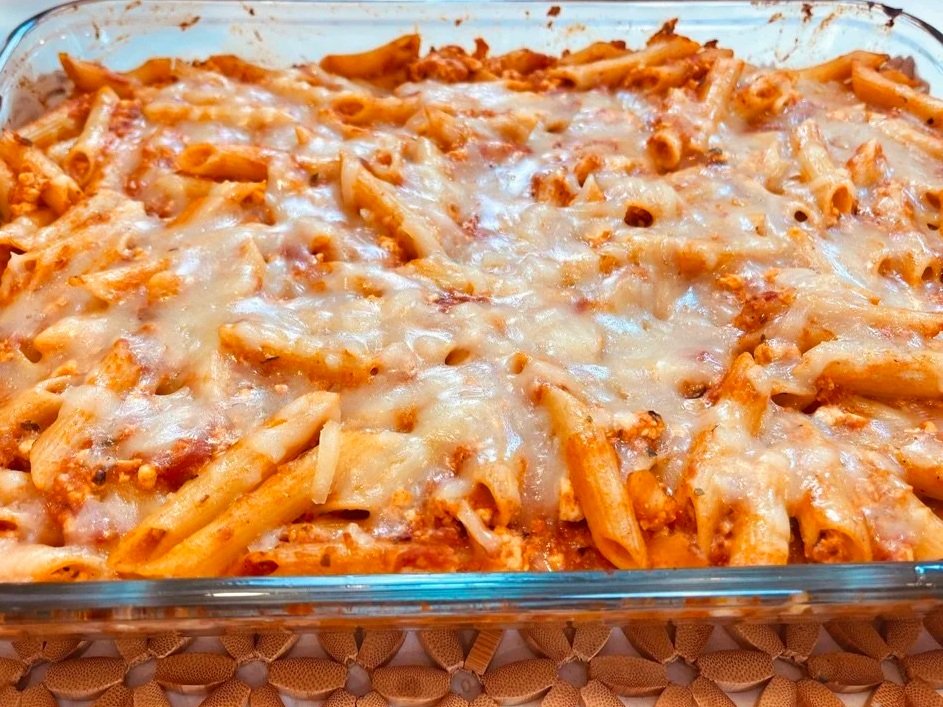 Creamy Vegan Baked Ziti 