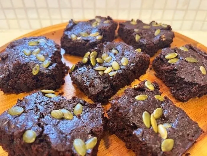 Vegan Brownies with a Kick of Chili &amp; Cinnamon