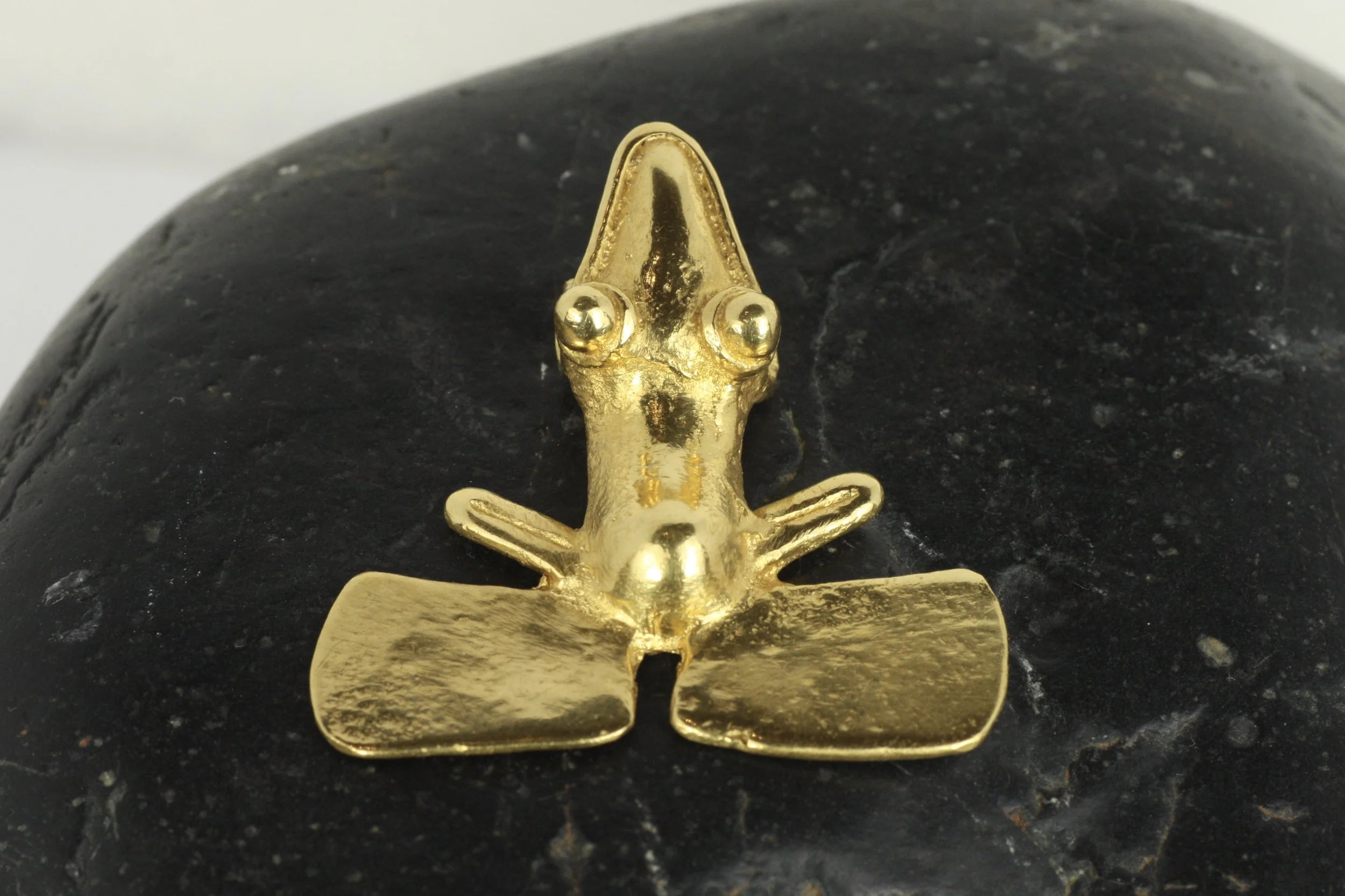 Mesoamerican Gold Frog Pendant