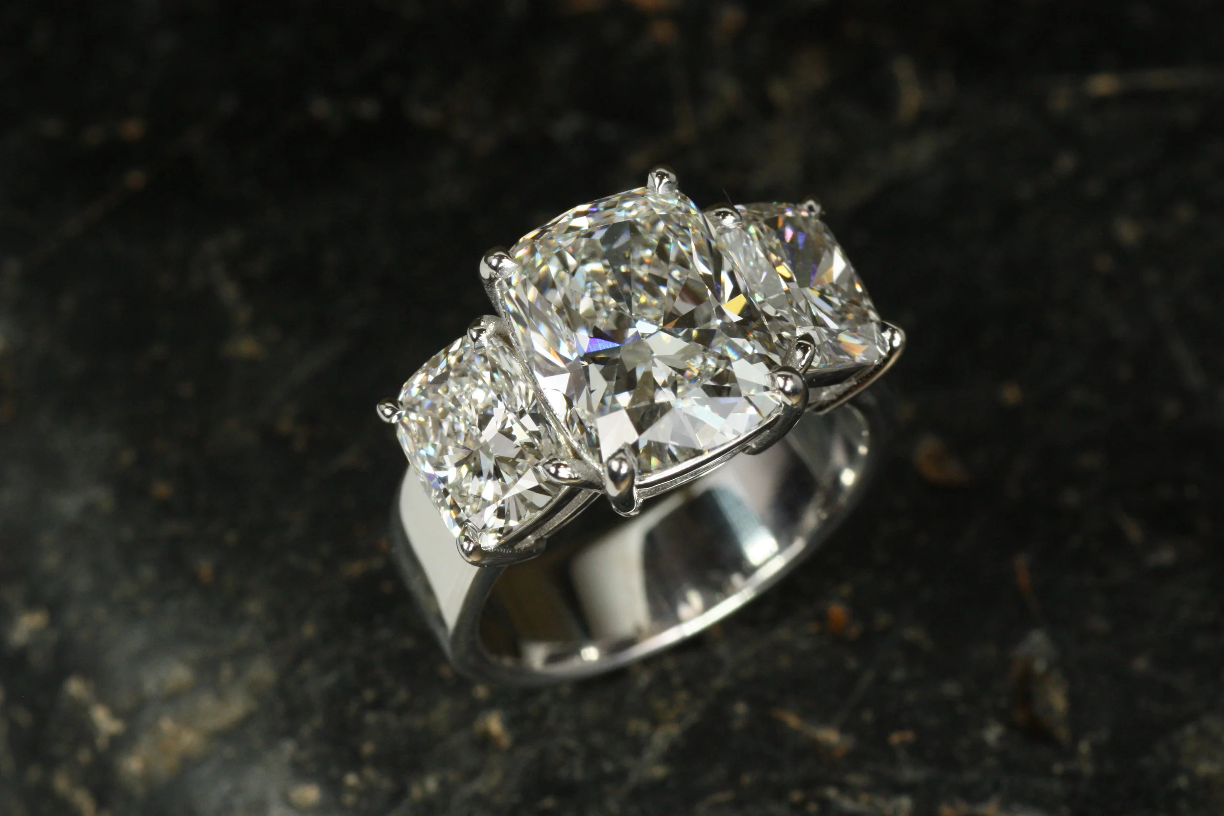 Three-Stone Lab Grown Diamond Engagement Ring