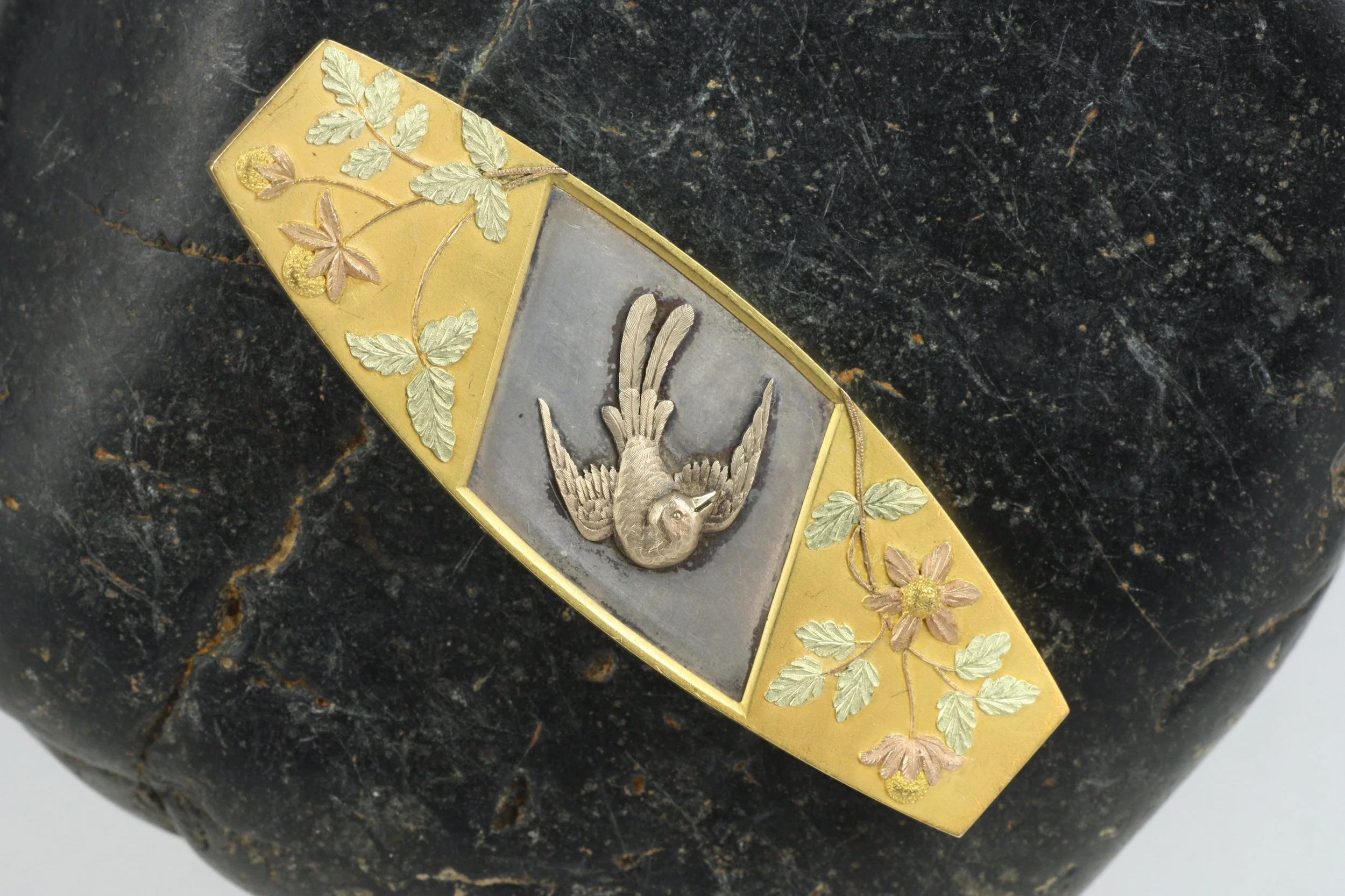 Antique Tiffany & Co. Japanesque Swallow Brooch