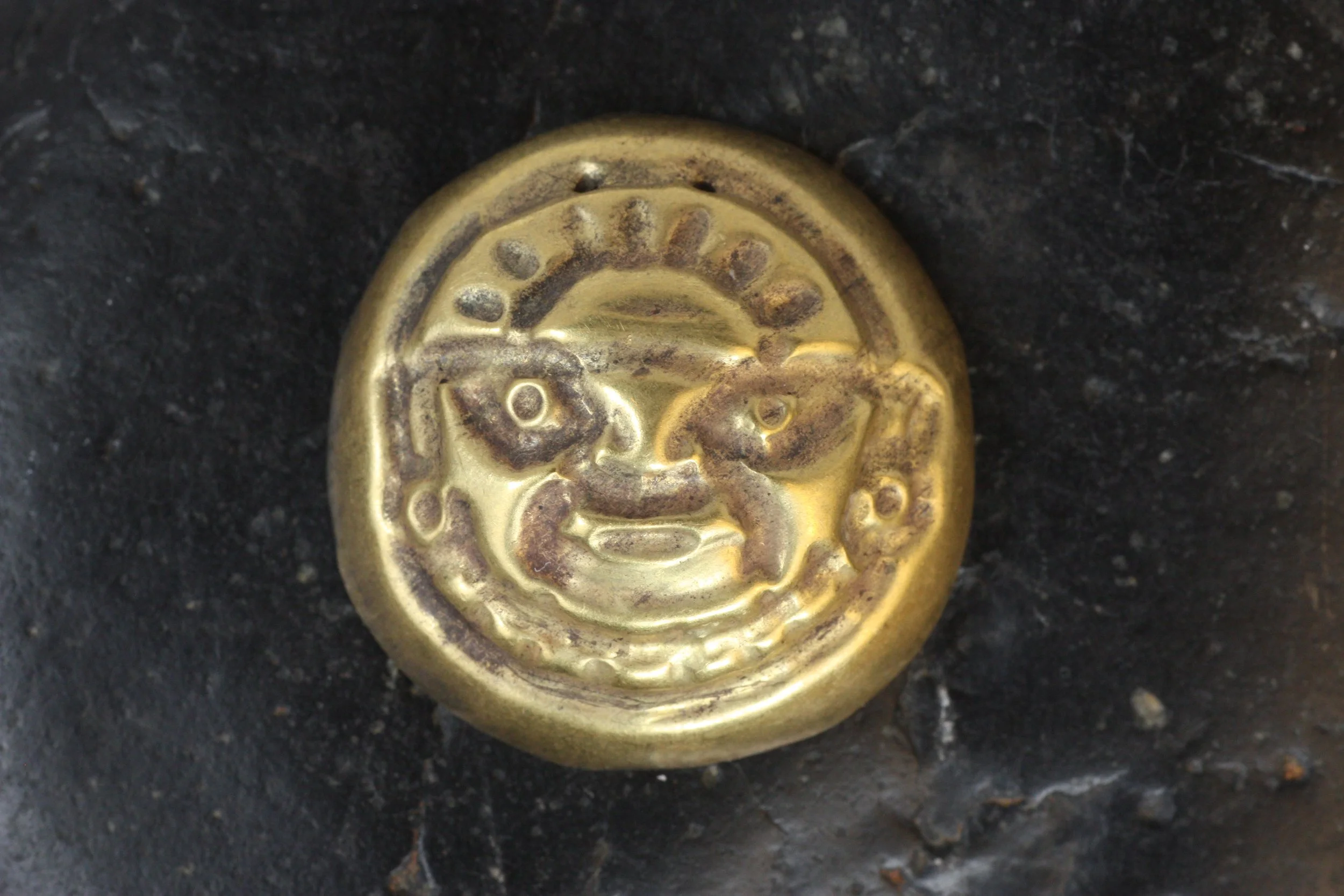Moche Inka Ancient Peruvian Gold Pendant