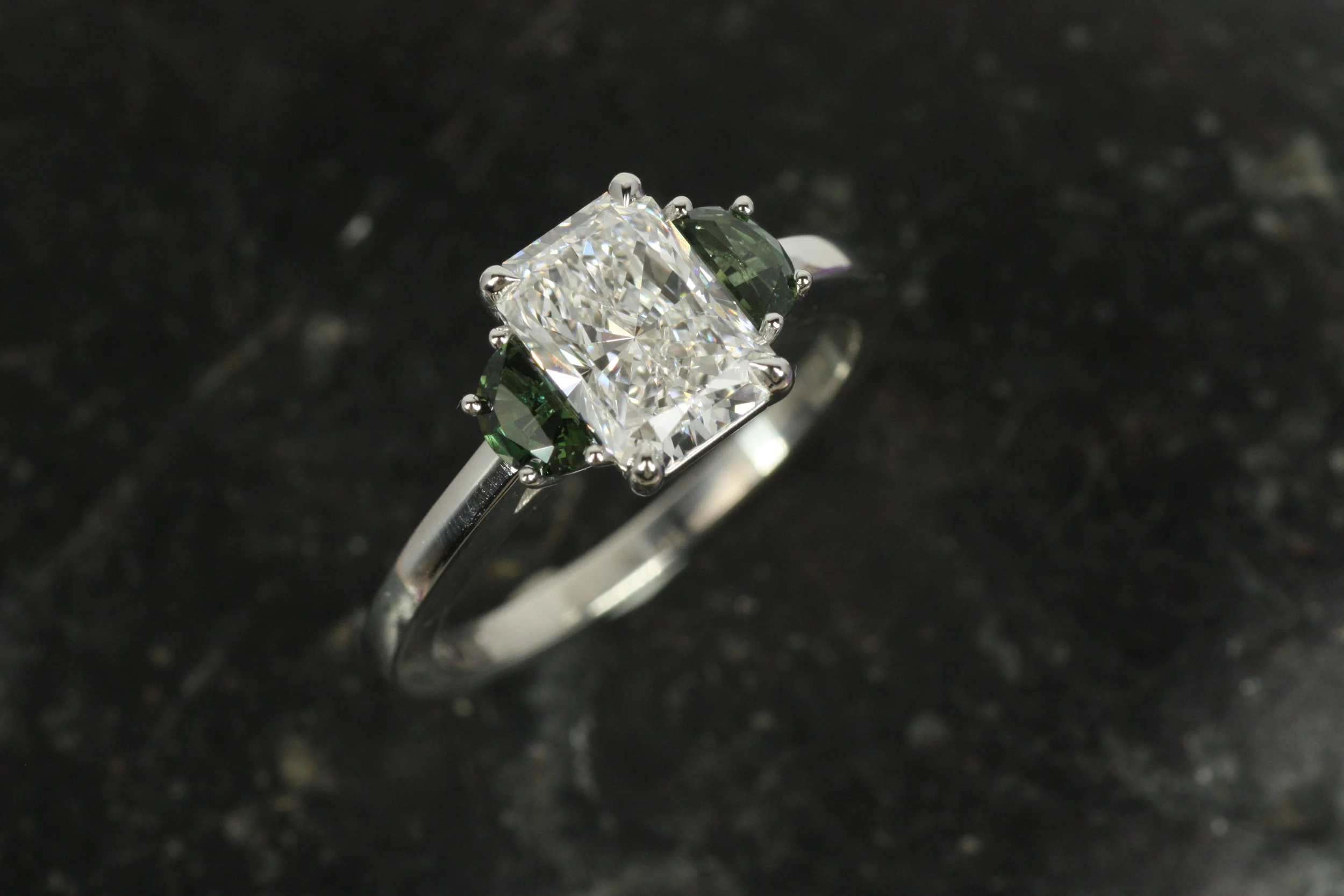 Three-Stone Lab Grown Diamond Engagement Ring