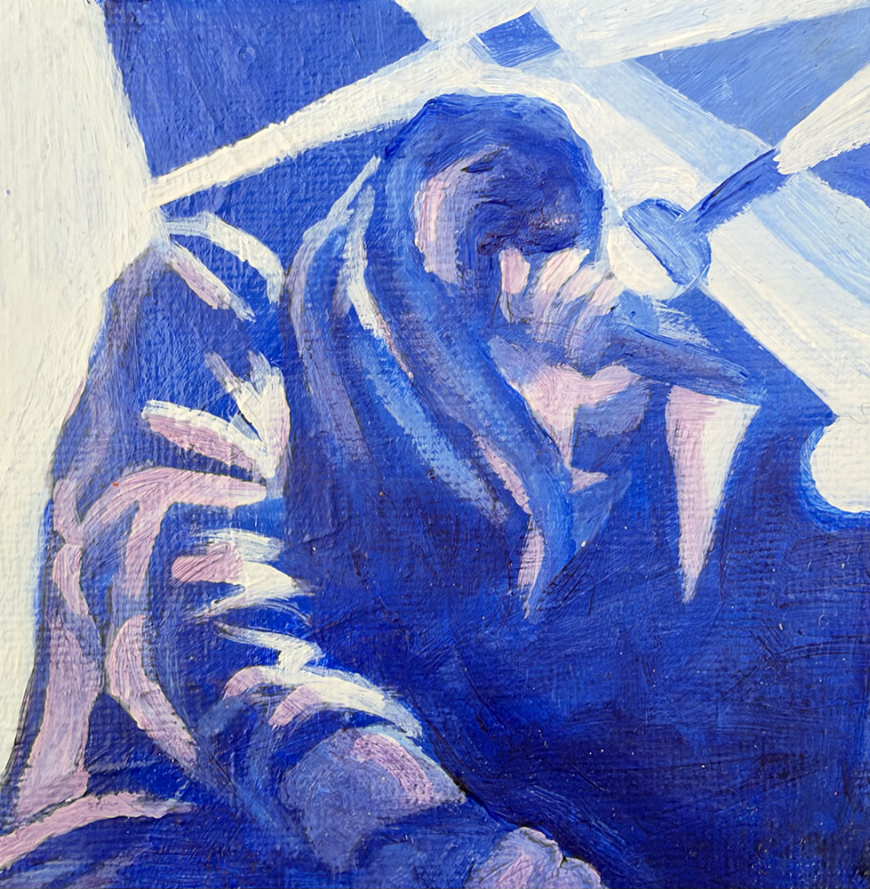 Soft Beats and Loud Lights 8- 4x4" Original