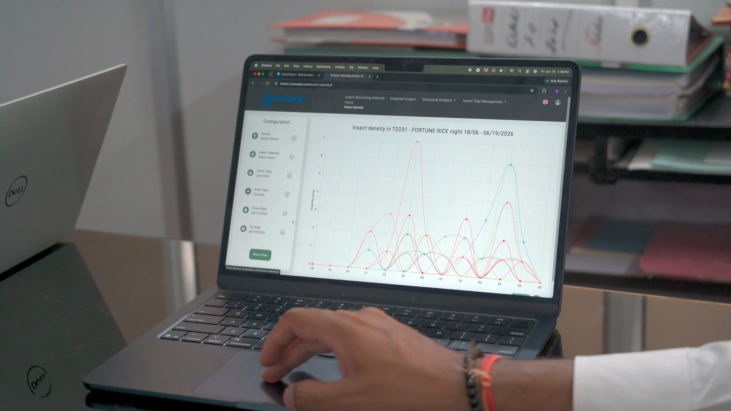 RYNAN Agriculture digital platform on insect data