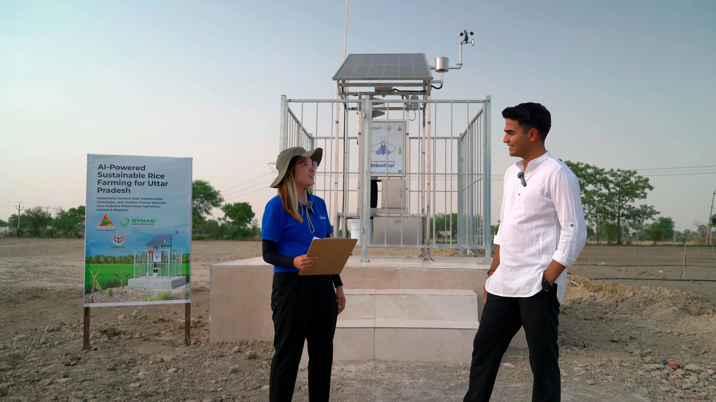 Interview with Dr. Aakash infront of our RYNAN Insect Monitoring System
