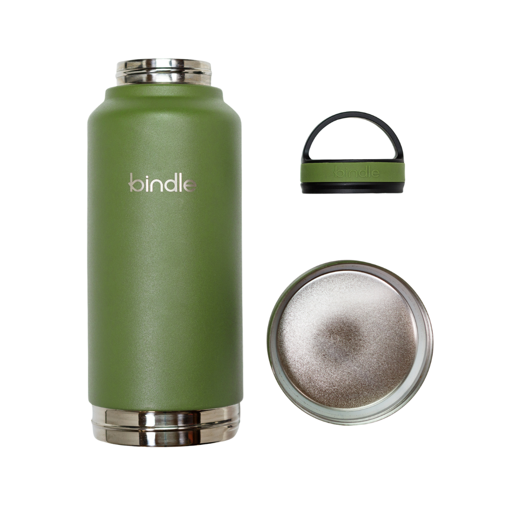 Water bottle with storage