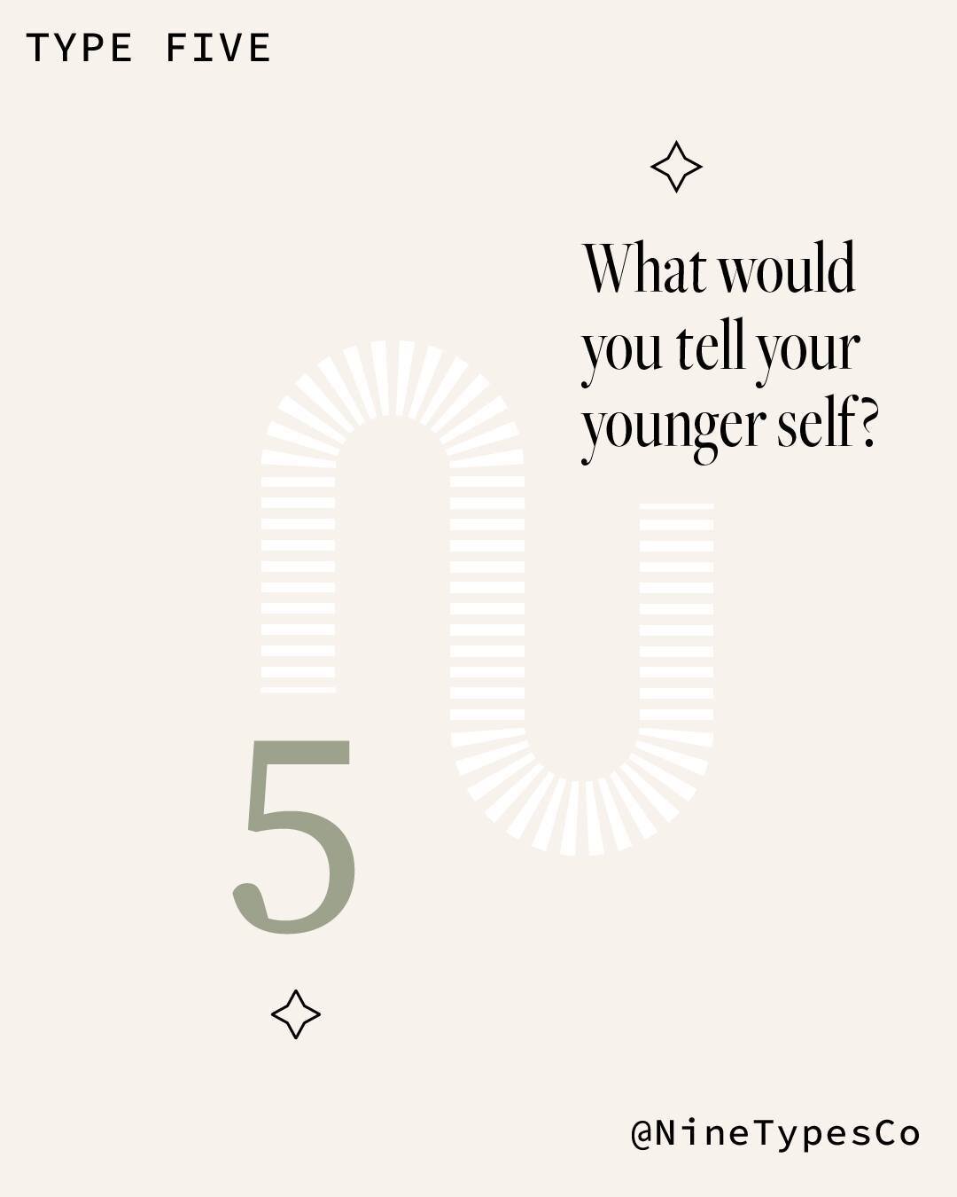 What would you tell your younger self?

I love this question because it always helps me connect with more kindness and compassion for my younger self. I often have words of wisdom for my younger self that I still need &ndash; it&rsquo;s always a good