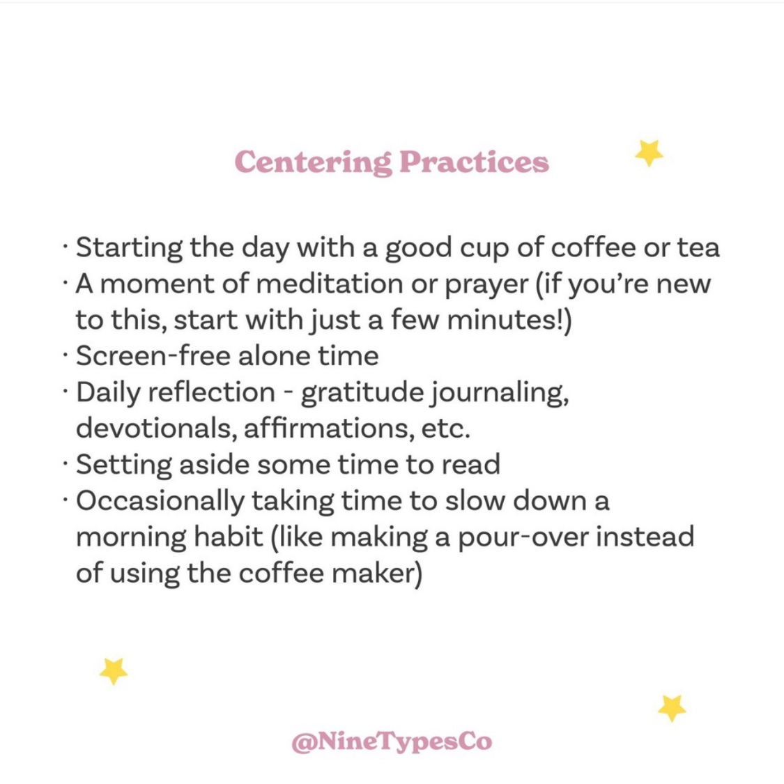 Small Ways to Reset: For when things are feeling a little wobbly — Nine ...