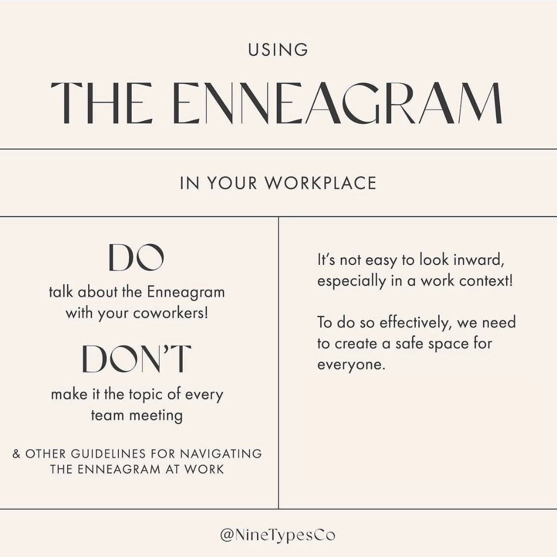Using The Enneagram In Your Workplace
