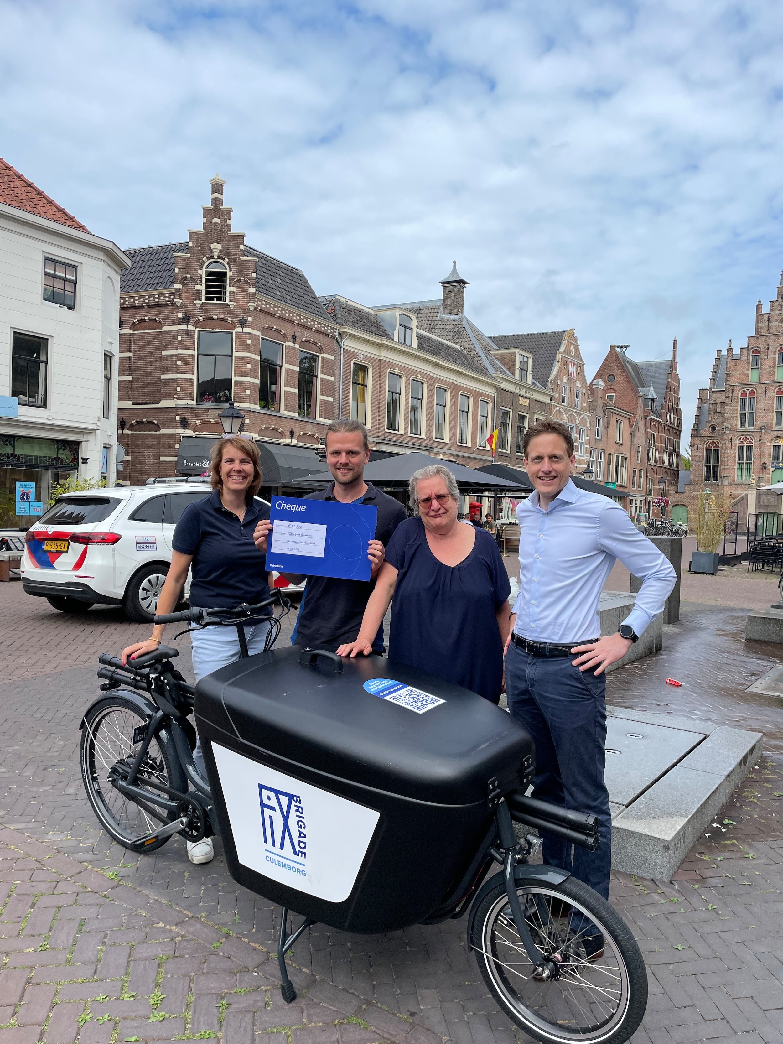 12.500 euro vanuit coöperatief dividend voor FIXbrigade Culemborg