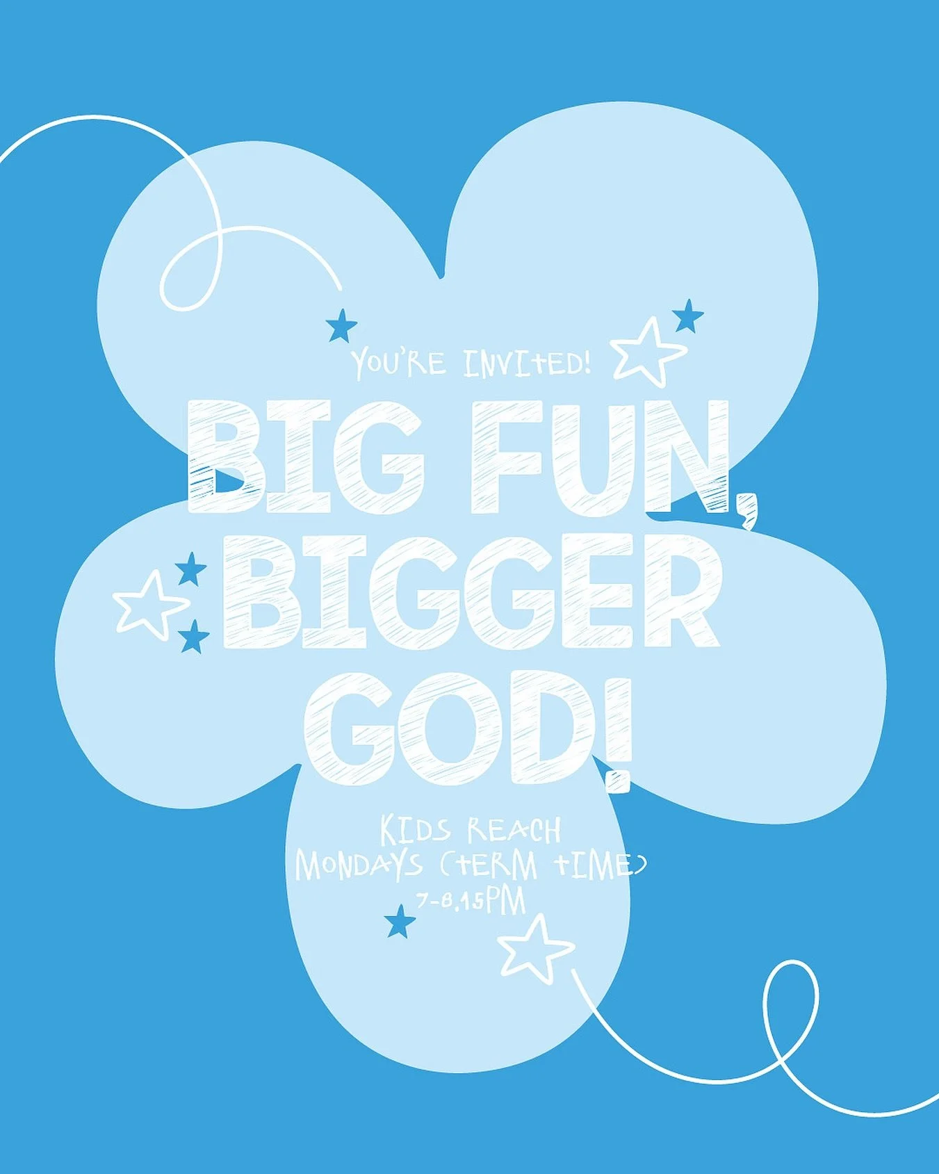 It’s almost Monday, and you know what that means… Kids reach! 
A night filled with games, laughter, play and learning more about Jesus with friends 💫
Everyone’s welcome - come and join the fun and bring a friend too! 🙌🏽
*Cons