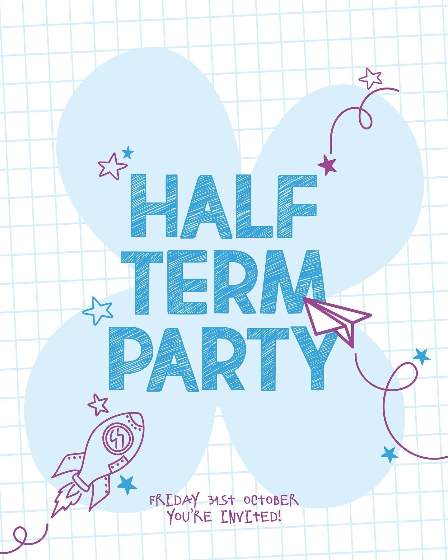 It’s almost time for our half term party 🎉 
P1-P7’s, come dressed as your favourite candy for a night of games, fun and sweet suprises! 🍭
This is your invite!!
___
#gpkids