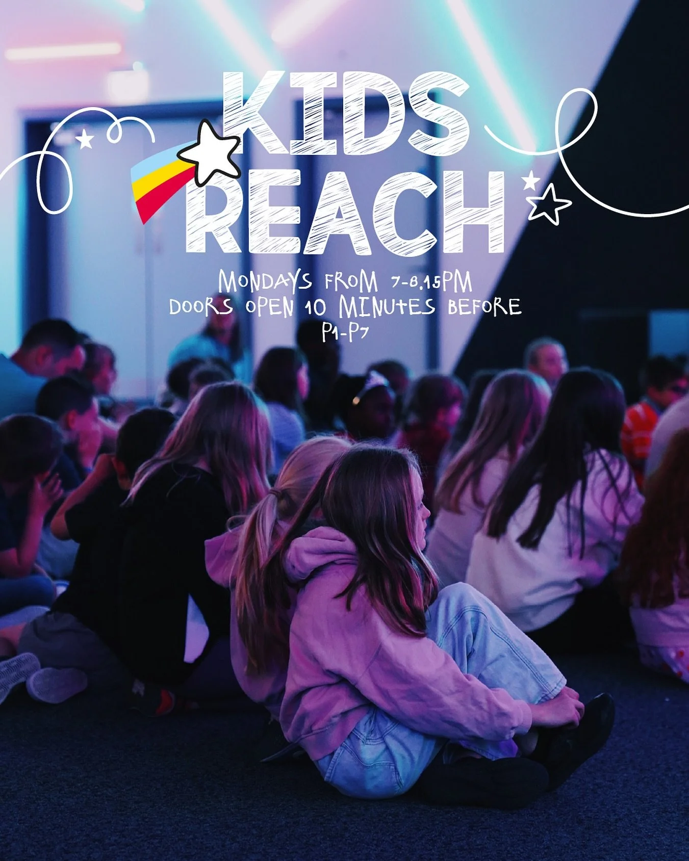 Big fun, Bigger God ✨✨✨ Join us on Monday for Kids reach!

___

Kids Reach
Every Monday (term time) | 7-8.15pm
P1-P7
#gpkids