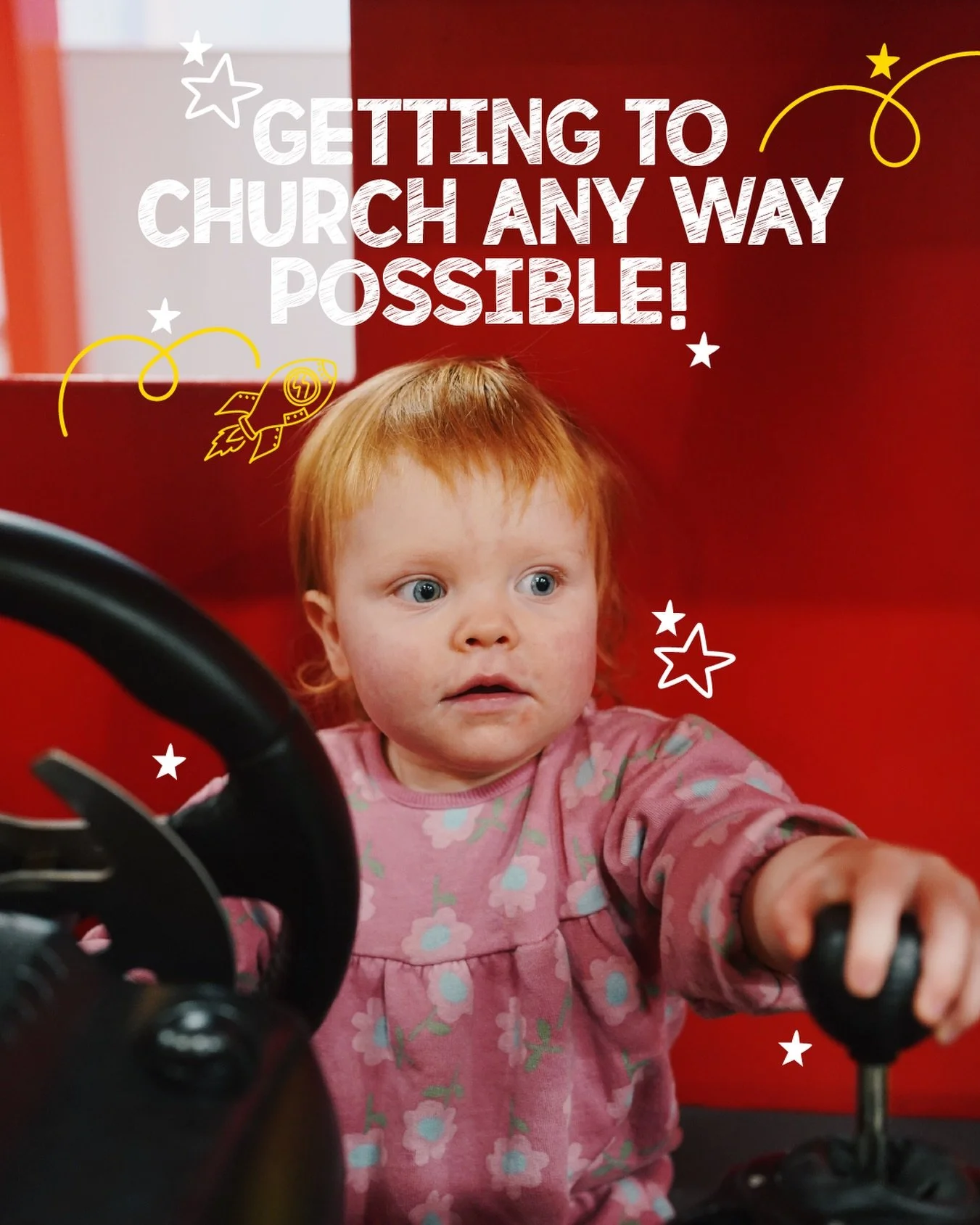 We are getting to church any way possible this Sunday! 🫶🏽🫶🏽🫶🏽 

Join us at 10.30am for bible stories, worship, crafts and loads more fun! Kids church is the place to be ⭐️

___

Kids Church x Tots Church
Every Sunday | 10.30am
First Sunday of t