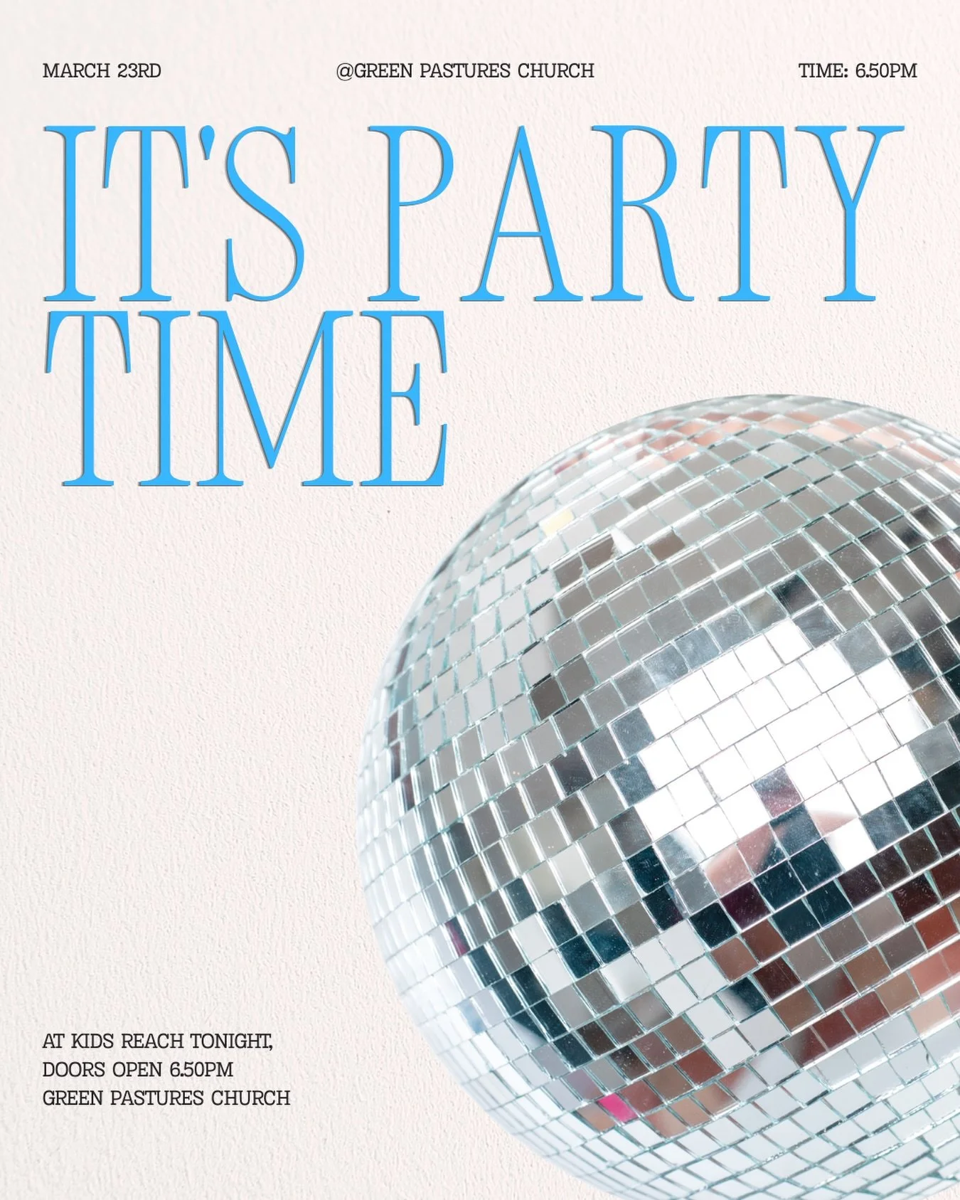 🎉 It&rsquo;s PARTY TIME tonight! 🎉

Kids, get ready for an evening full of fun, games, laughter, and surprises! 🥳🎈
We can&rsquo;t wait to see you all there&mdash;bring your energy and your biggest smiles!

Let&rsquo;s make it a night to remember 