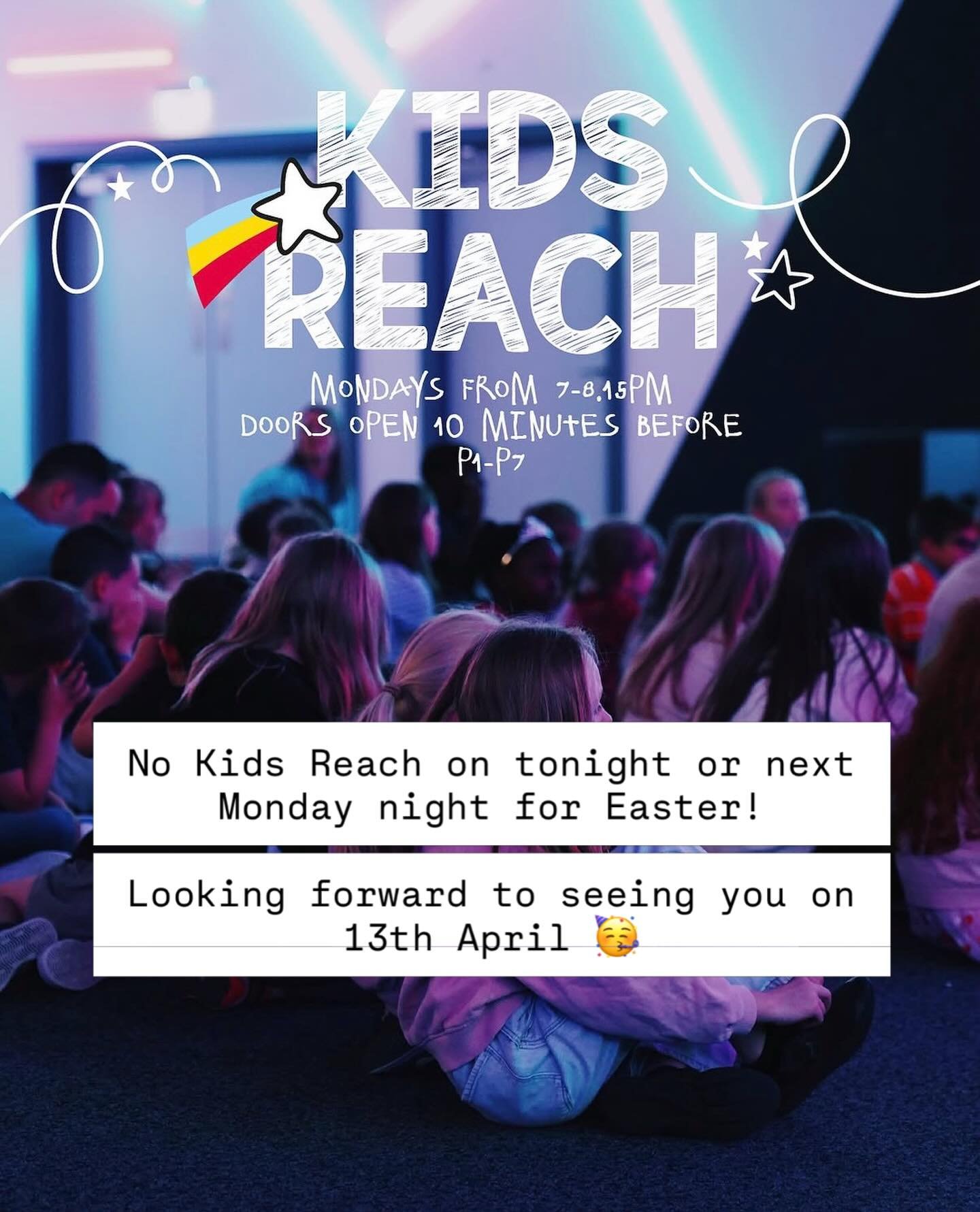 No Kids Reach on tonight, Enjoy your Easter Holidays!