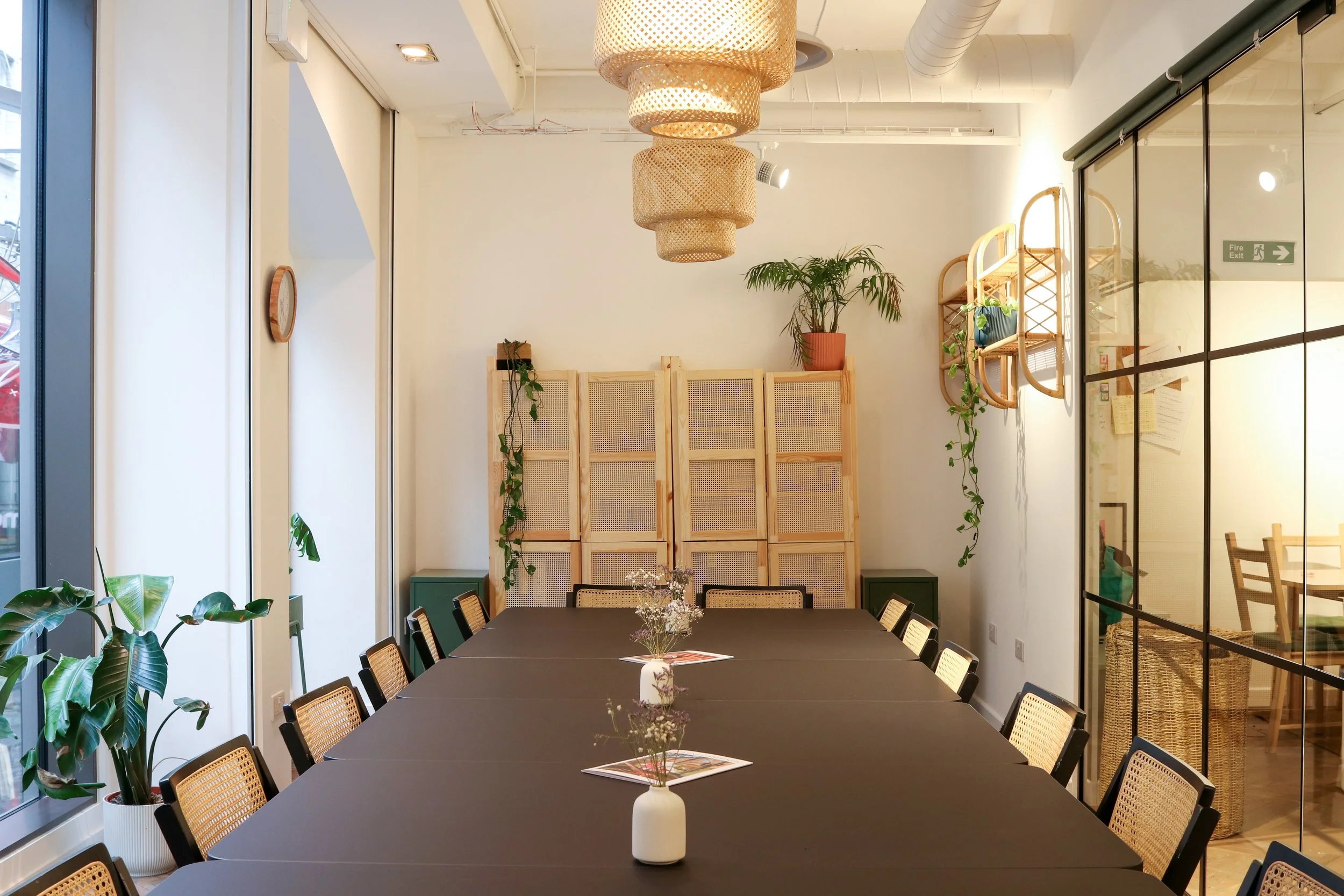 seated venue hire room tables for 18 to 24 capacity