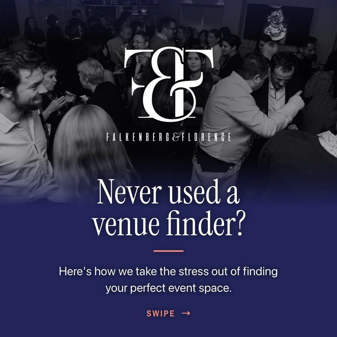 Never used a venue finder? Here&rsquo;s how it works 👇

1. Share your vision
2. We handpick the best available options, including off-market venues you won&rsquo;t find online
3. View your favourites on guided site visits
4. We secure your venue, fr