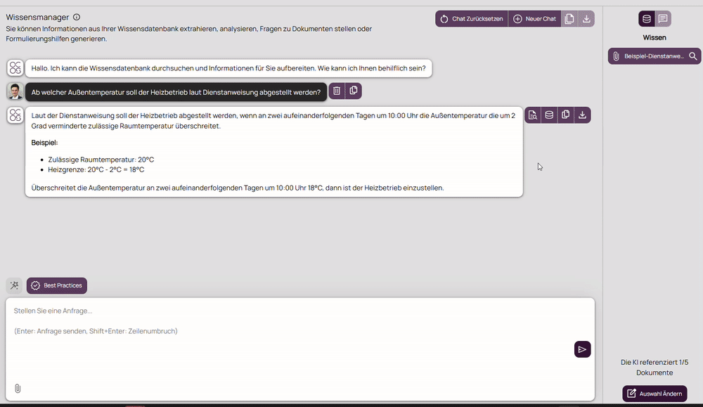 Die Animation zeigt die Anzeige der Original-PDF-Seite bei der Referenzfindung