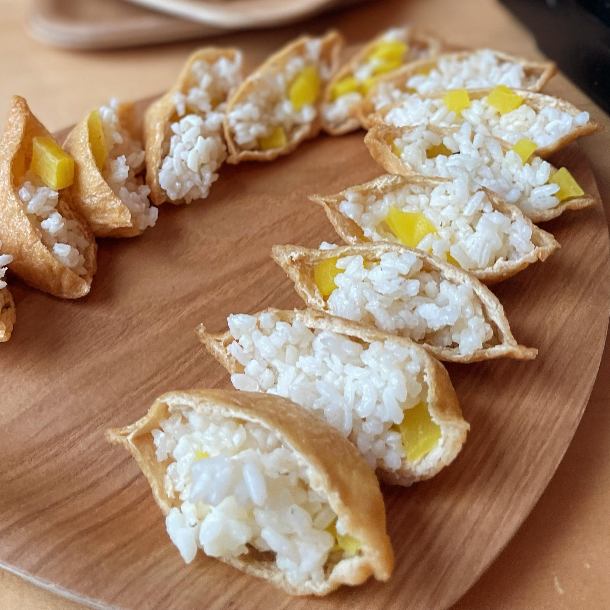 Some like it salty some like it sweet and now one can have them both - sweet tofu pickle bite filled with slow cooked sesame rice. Simple food and straight forward ingredients that taste so good. #simplefood #wholefoods #bites #privatechef #catering 