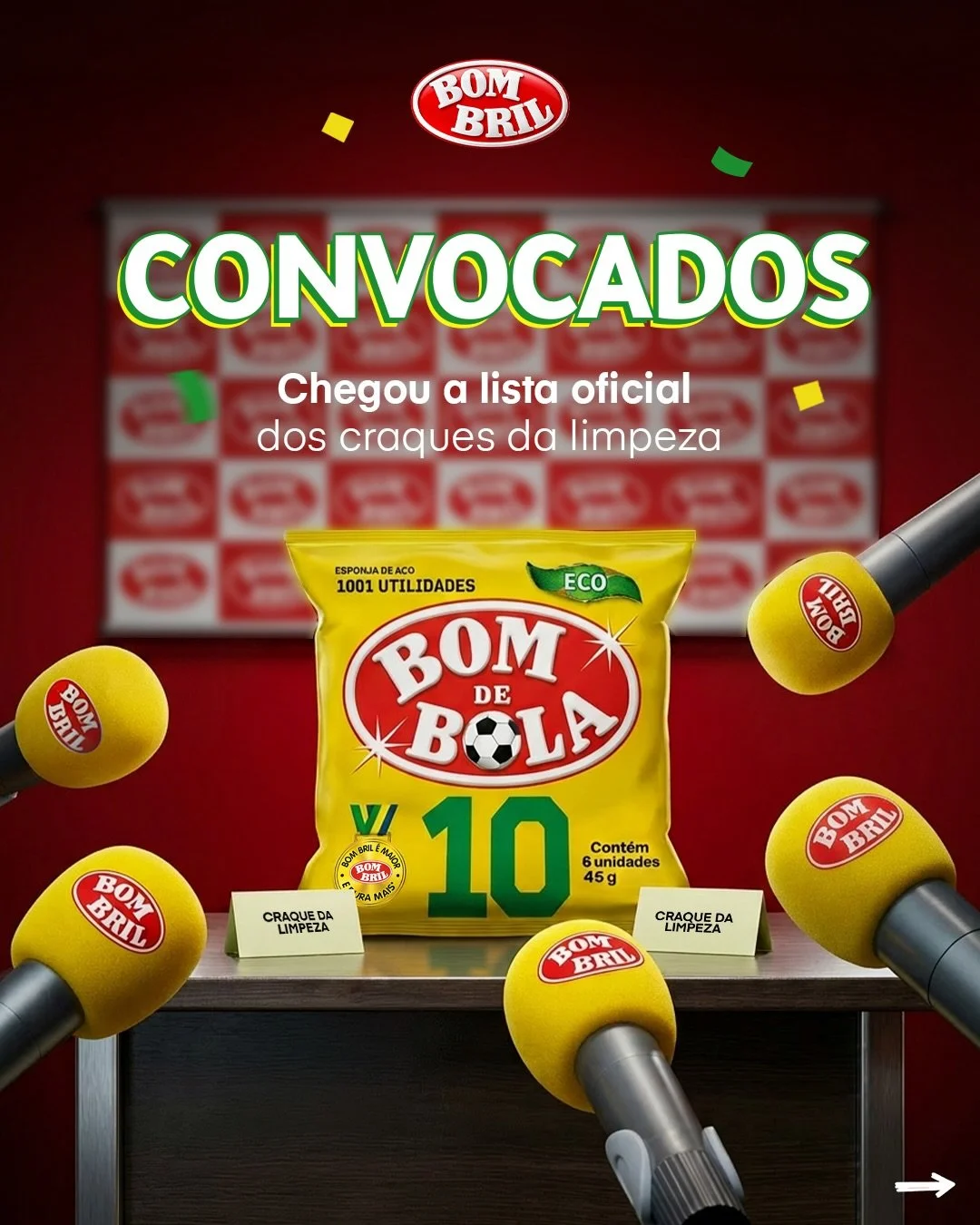 O maior craque de todos os tempos, o Bom de Bola, chegou para mostrar quem vai jogar no seu time! ⚽✨

A convoca&ccedil;&atilde;o t&aacute; no ar. Agora, s&oacute; falta voc&ecirc; marcar o gol cadastrando seu cupom na Promo&ccedil;&atilde;o 1001 Pr&e