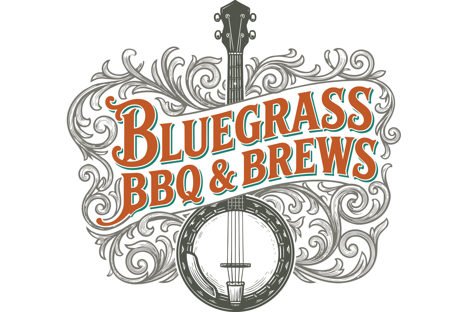 Bluegrass, BBQ & Brews logo