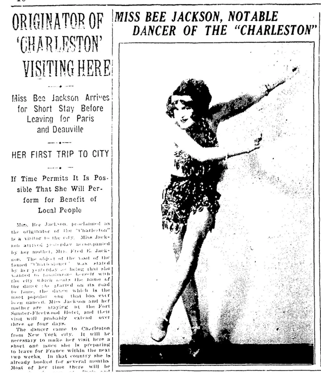 The Dance of History: Bee Jackson and the Dawn of Charleston Tourism at Magnolia