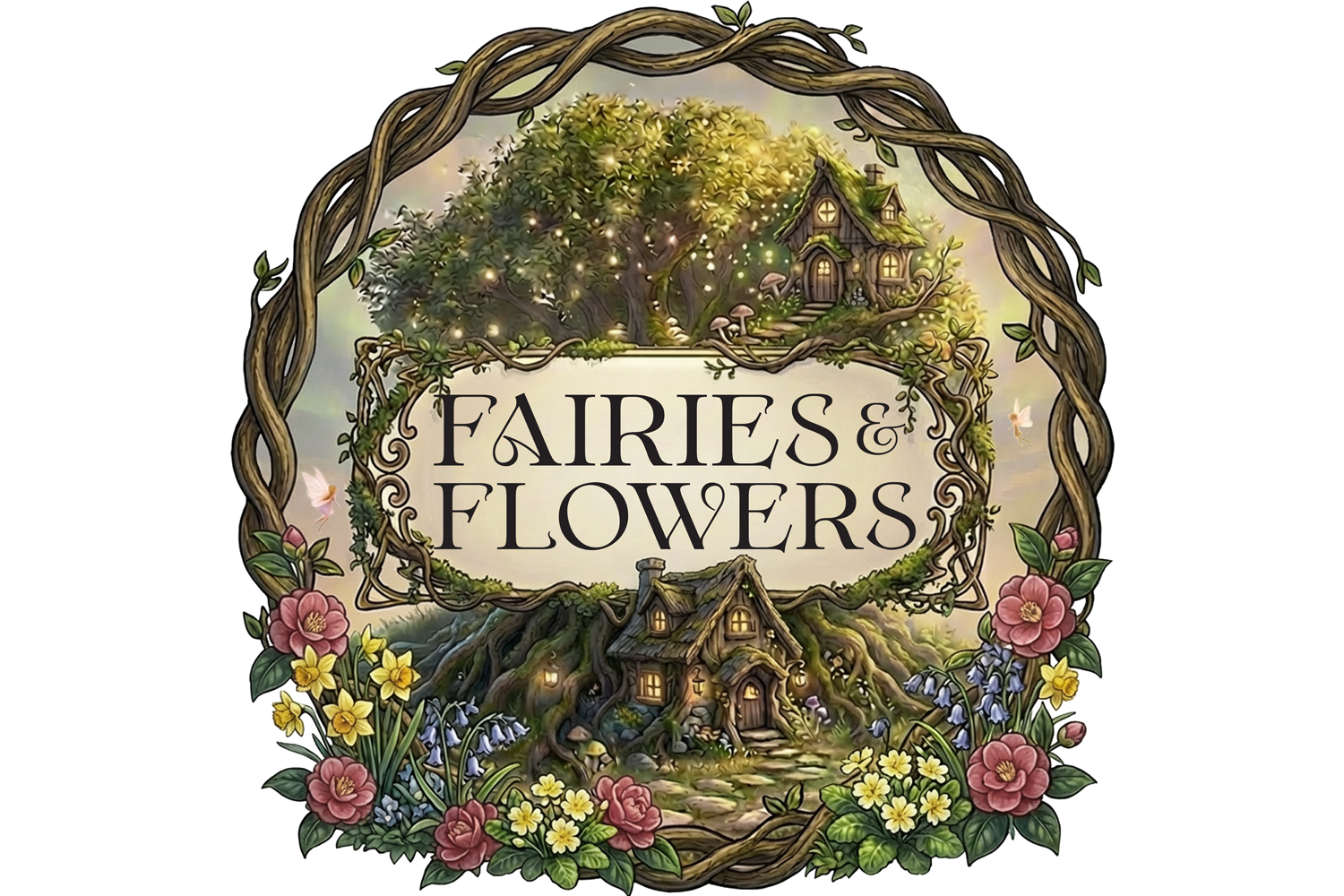 Fairies and Flowers Logo at Magnolia Plantation and Gardens
