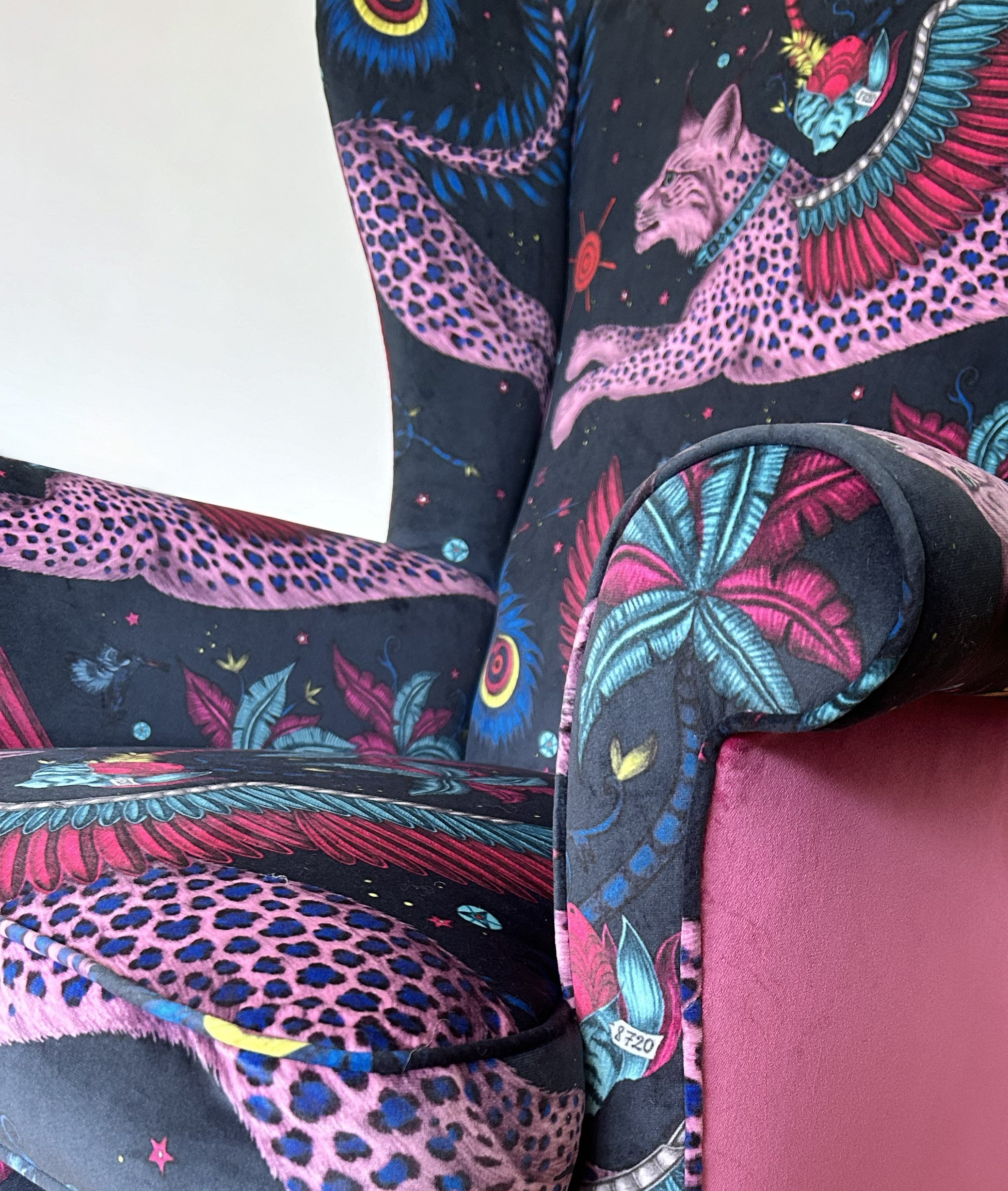 Parker Knoll Wingback Chair and footstool