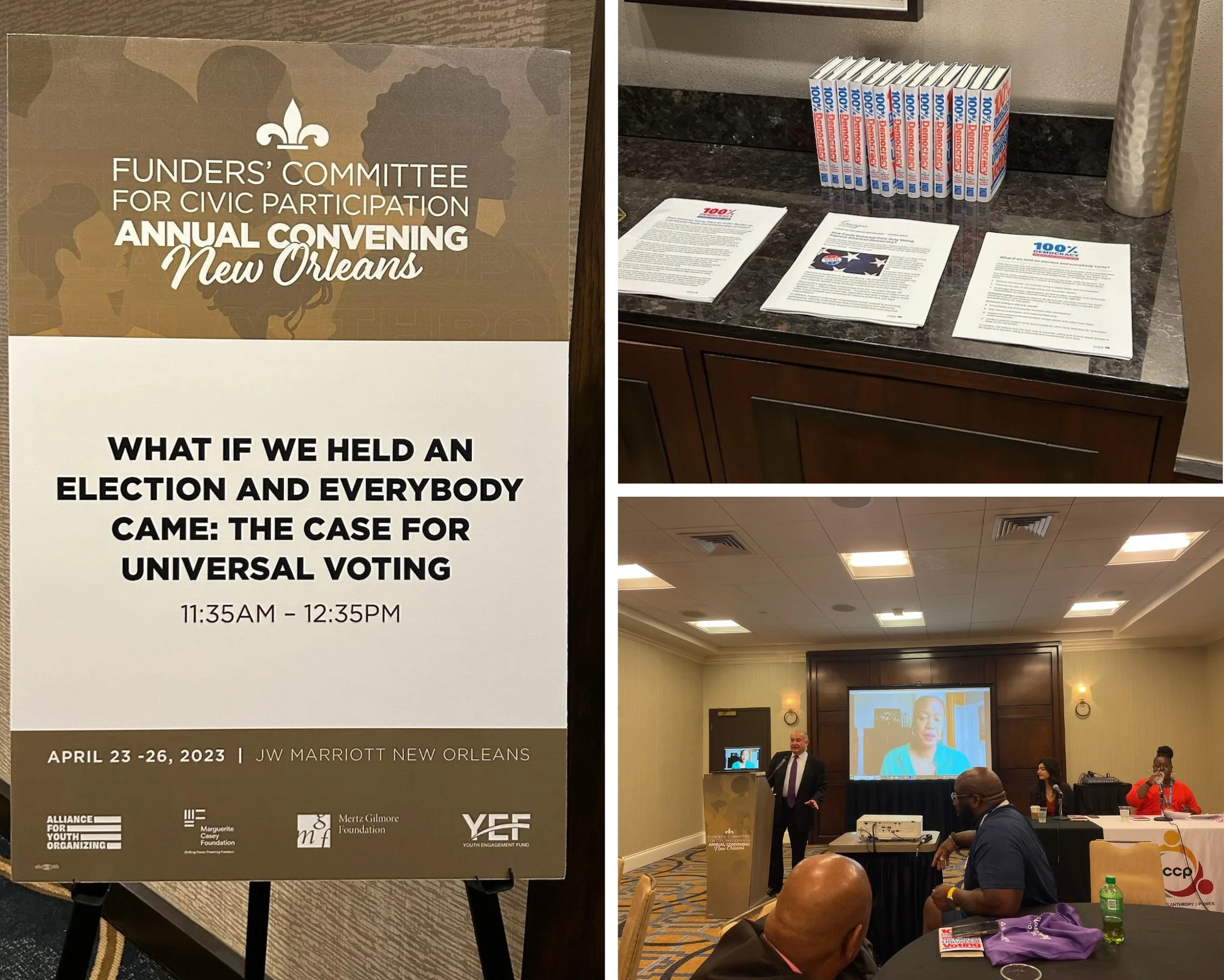 100% Democracy Goes to New Orleans for FCCP