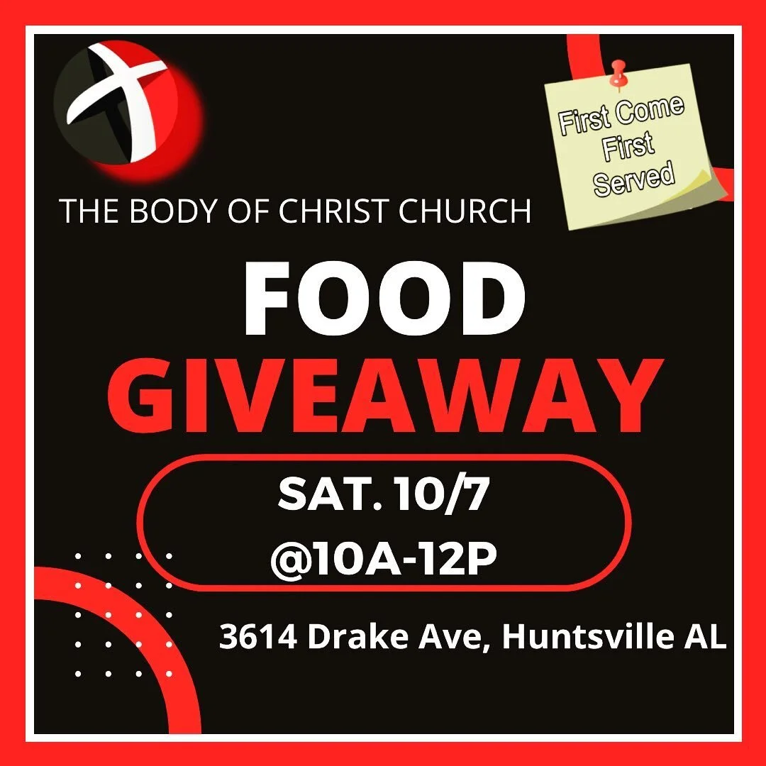 This Saturday! We have a variety of food to share including nuggets and other Yums!!!!!! See you soon!!!!! Reminder, First Come -First Served! We hope to bless you!
