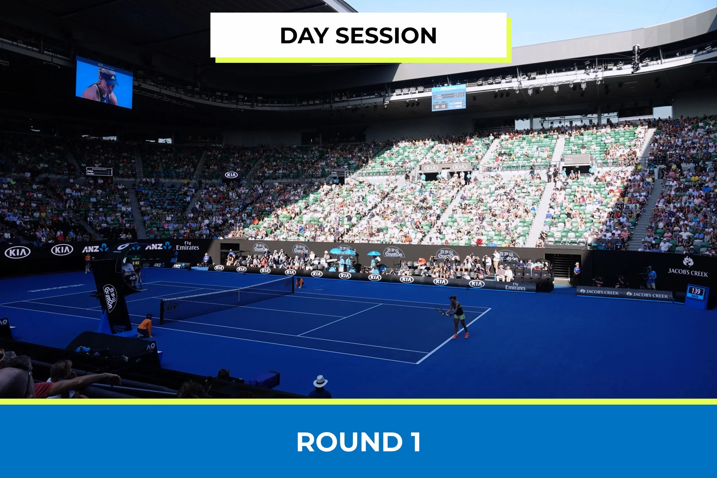 Tuesday, 19 January — Men's & Women's Singles 1st Round, Day session #5