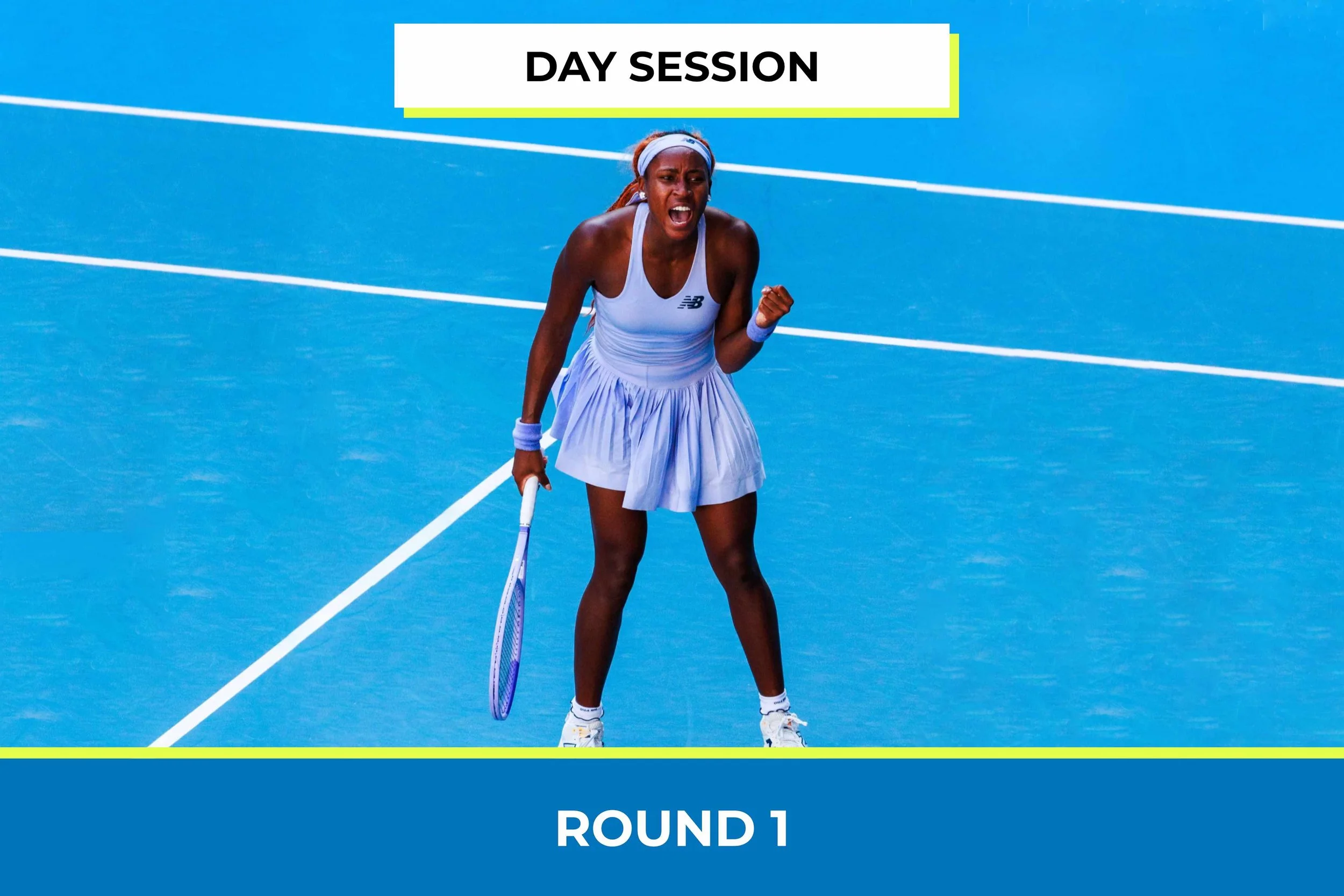 Sunday, 17 January — Men's & Ladies Singles  Round 1,  Day Session #1