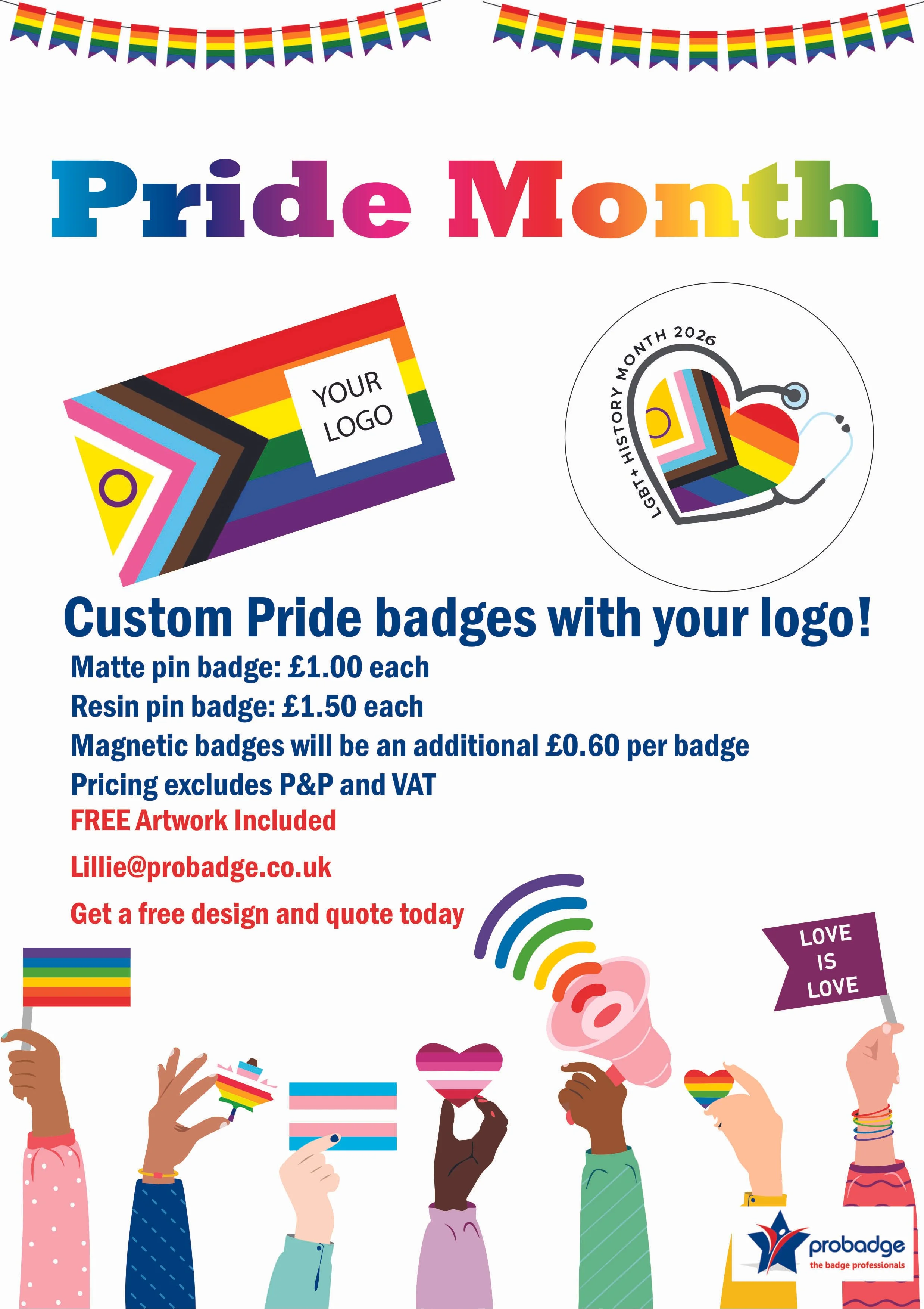 Celebrate Pride Month with Custom Pride Badges