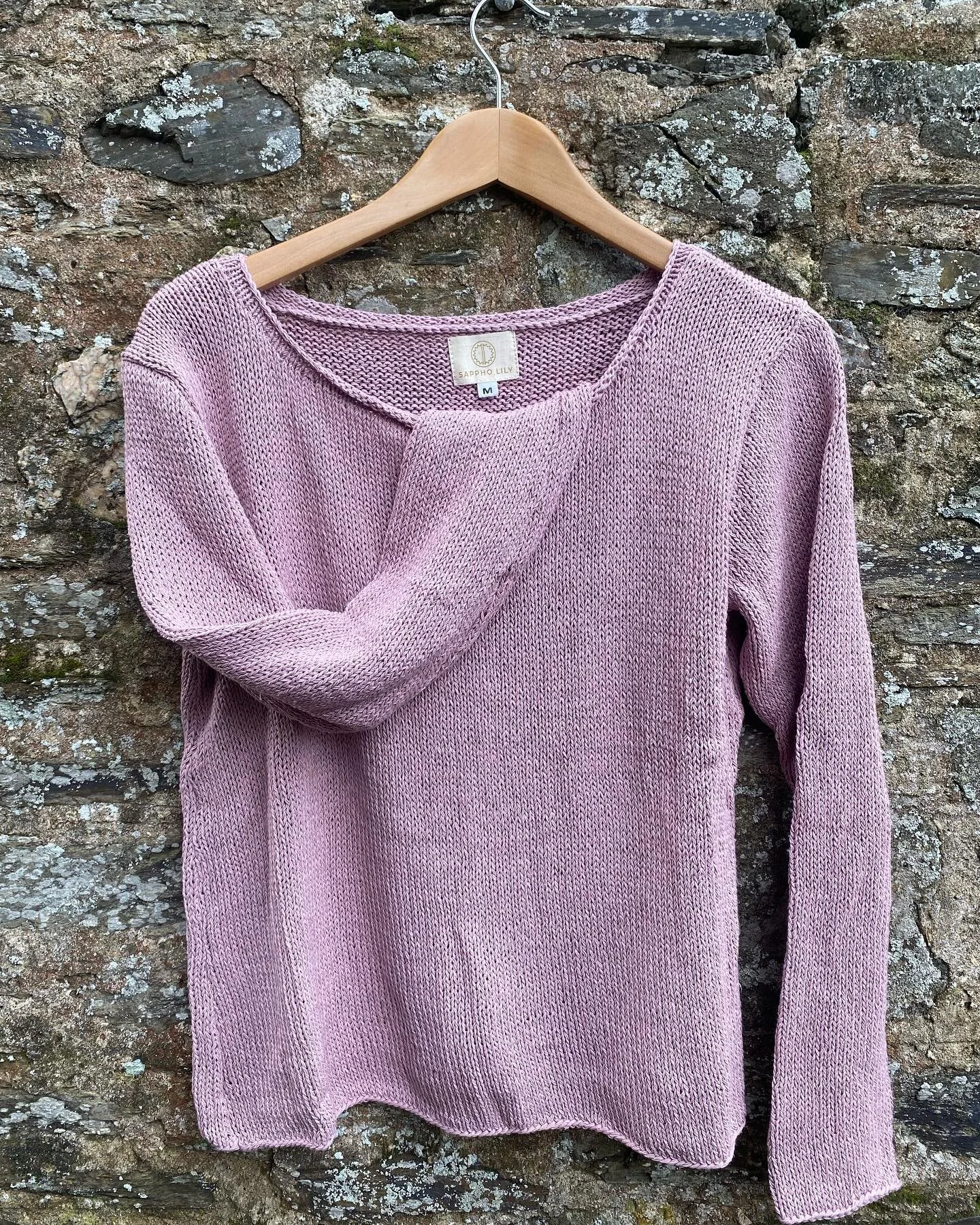 Loving this dusky pink sweater in organic cotton available on my website launching soon ✨watch this space.