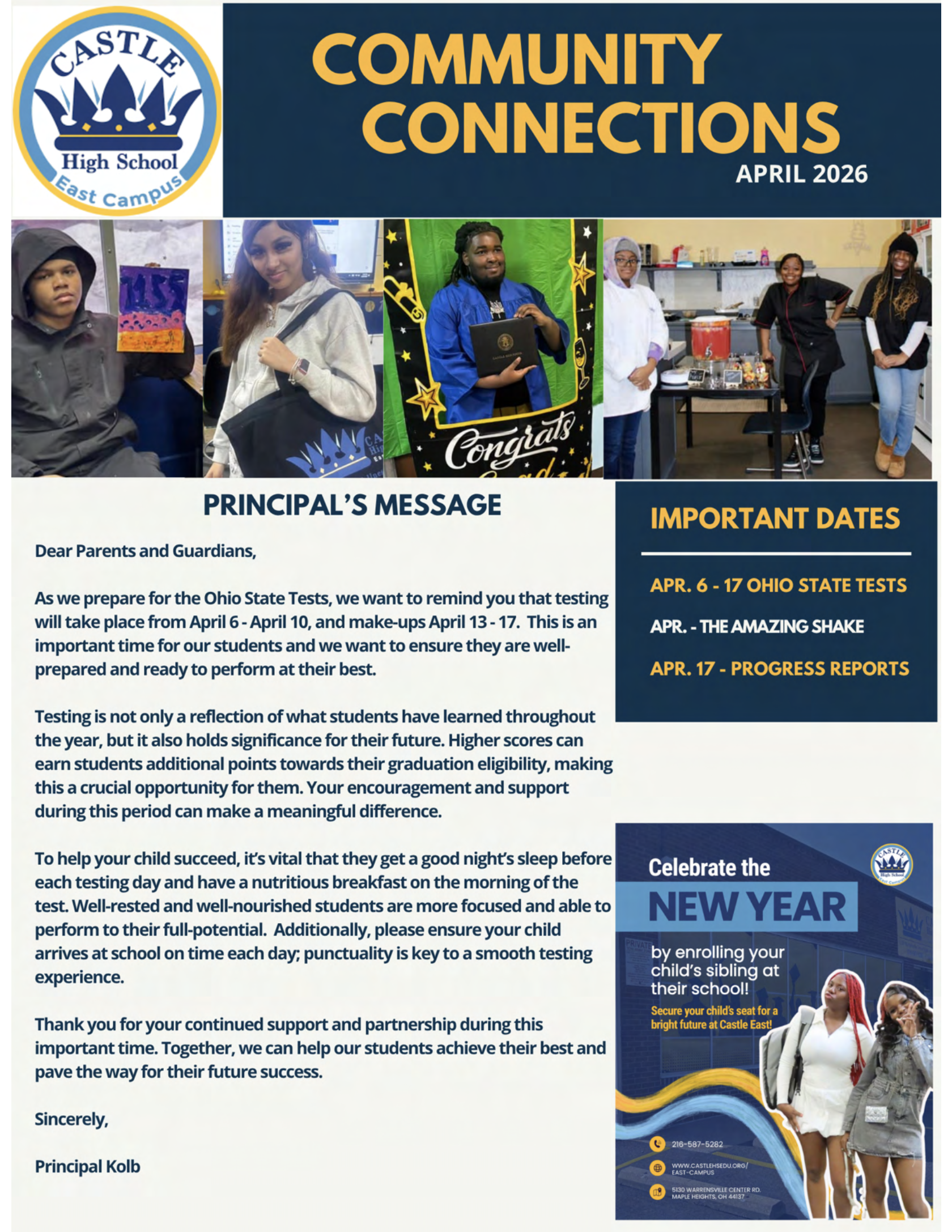 Castle East Newsletter - April 2026