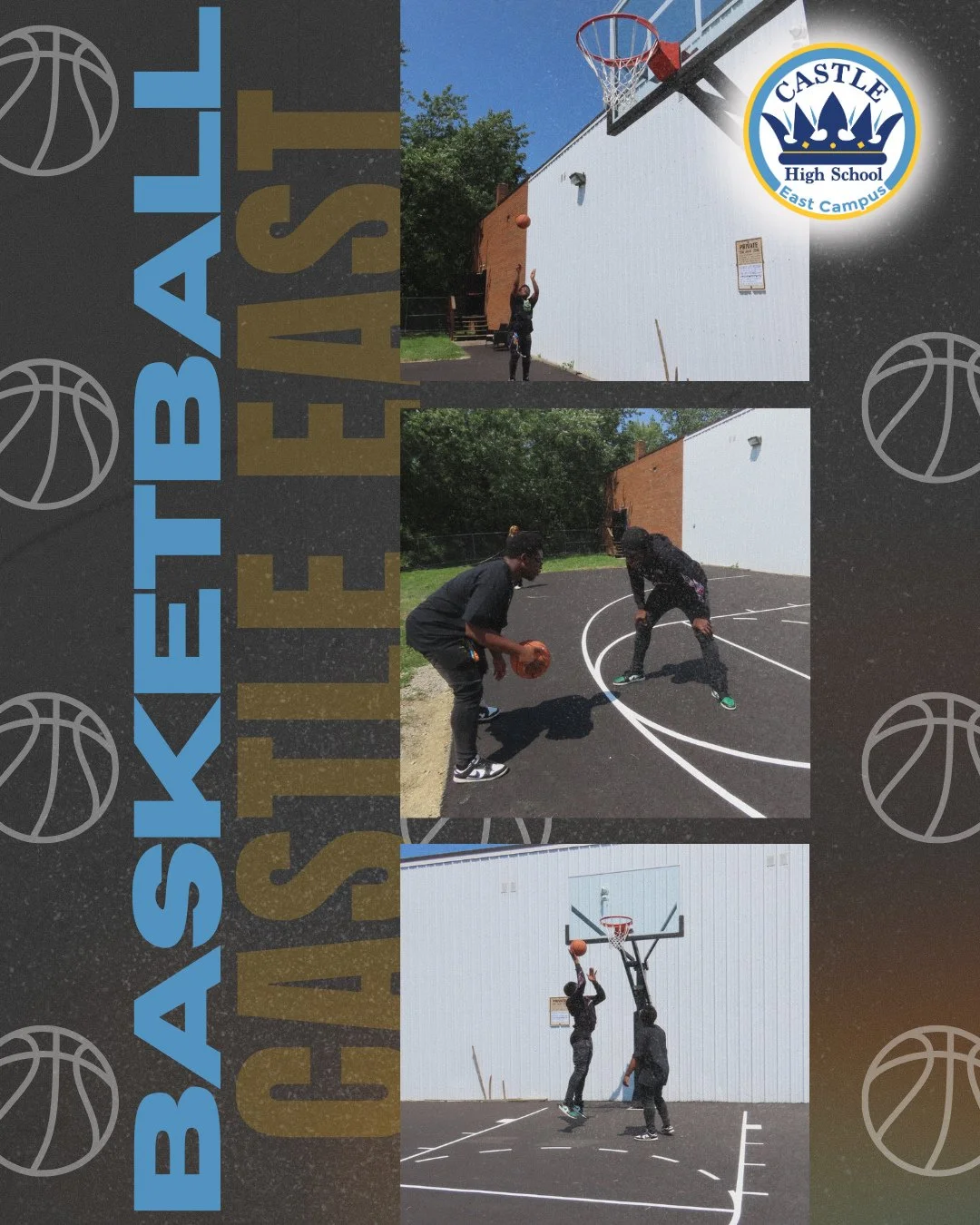 🏀 Castle High School East Got an Upgrade! 🏀⁠
⁠
We&rsquo;re excited to share our new outdoor basketball court&mdash;another awesome improvement to our campus. 🎉⁠
⁠
It&rsquo;s the perfect spot for students to shoot around, play games, and enjoy some