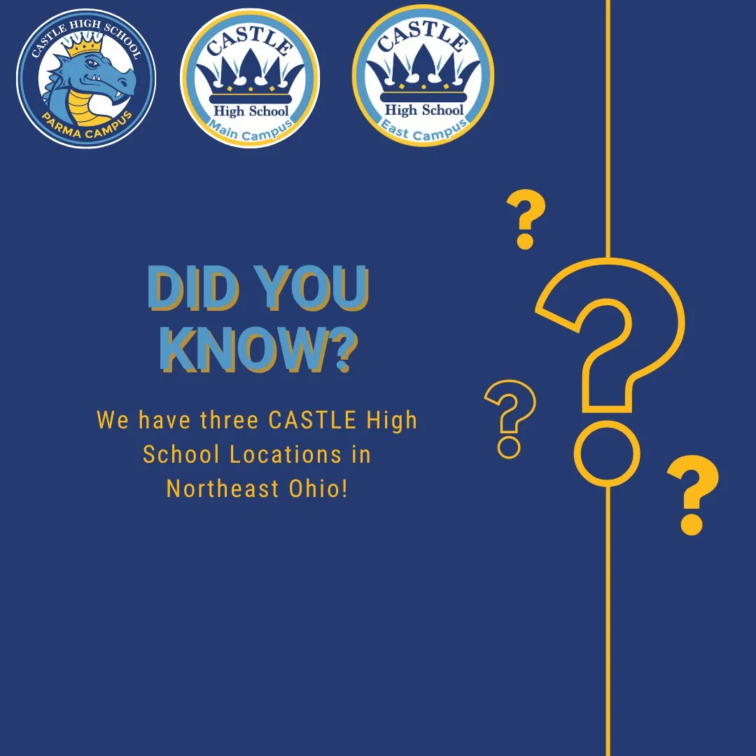 Did you know CASTLE has multiple campuses across the area? 🏫 From Cleveland to Parma to Maple Heights, we’ve got a location that might be closer than you think! Explore our programs, CTE opportunities, and College Credit Plus options at the ca