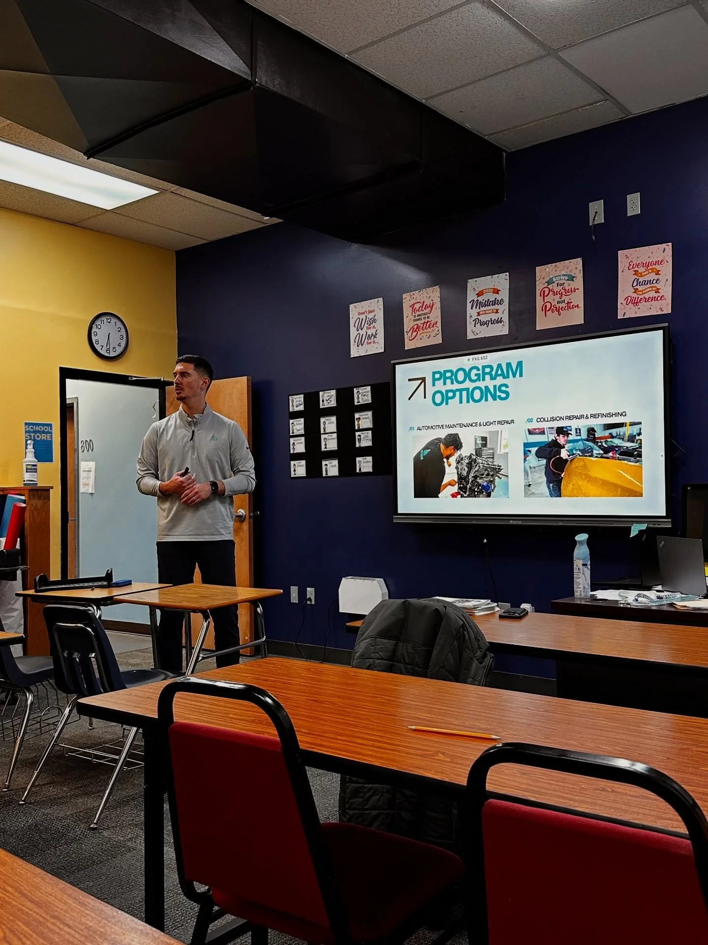 Our second day of Career Week at Castle East is in the books! Today&rsquo;s speakers included Matrix Trade Institute, an Entrepreneur in the construction trades, an Admission Counselor from Remington College, and a Psychiatric Social Worker. Each sha