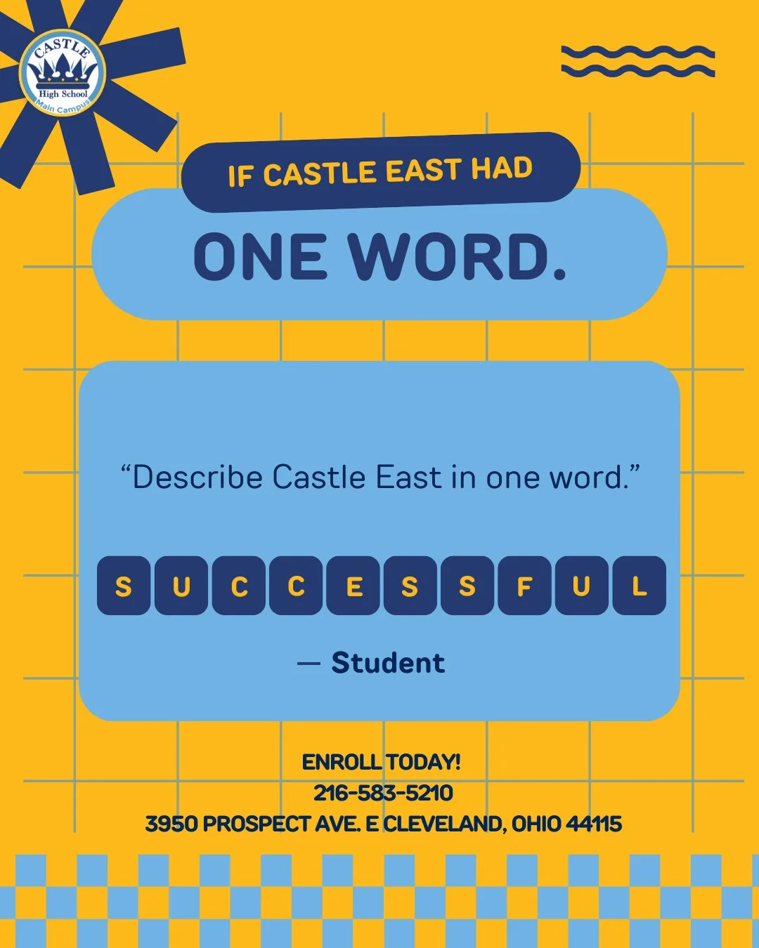 🎓 &ldquo;Successful.&rdquo; 🎓⁠
Castle East is where students work hard, dream big, and reach their goals. Success isn&rsquo;t just an outcome here &mdash; it&rsquo;s a mindset. 💪 ⁠
⁠
#CastleEast #SuccessStartsHere #CastleFamily
