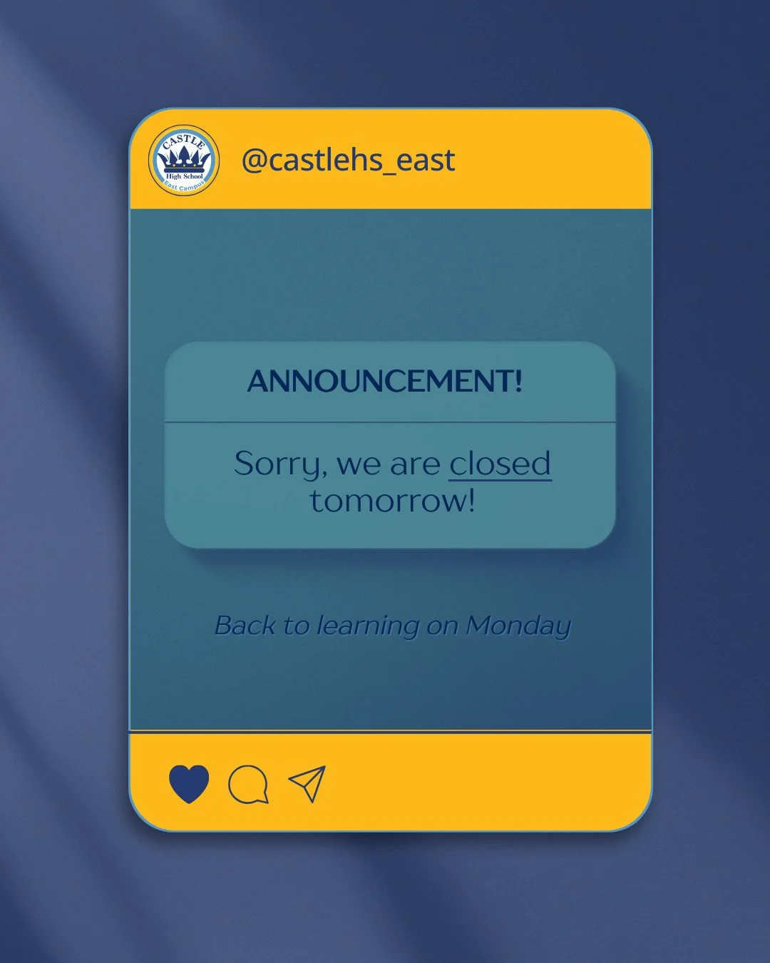 Even our Knights need a quick break 💙⁠
Sorry, we&rsquo;re closed tomorrow but will be back on Monday!