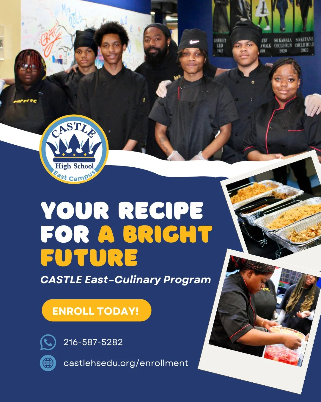 Our students are getting hands-on in the kitchen, learning techniques, teamwork, and what it takes to thrive in the culinary industry. From prep to plate, they&rsquo;re building a foundation for their future careers.⁠
⁠
Ready to turn your passion int