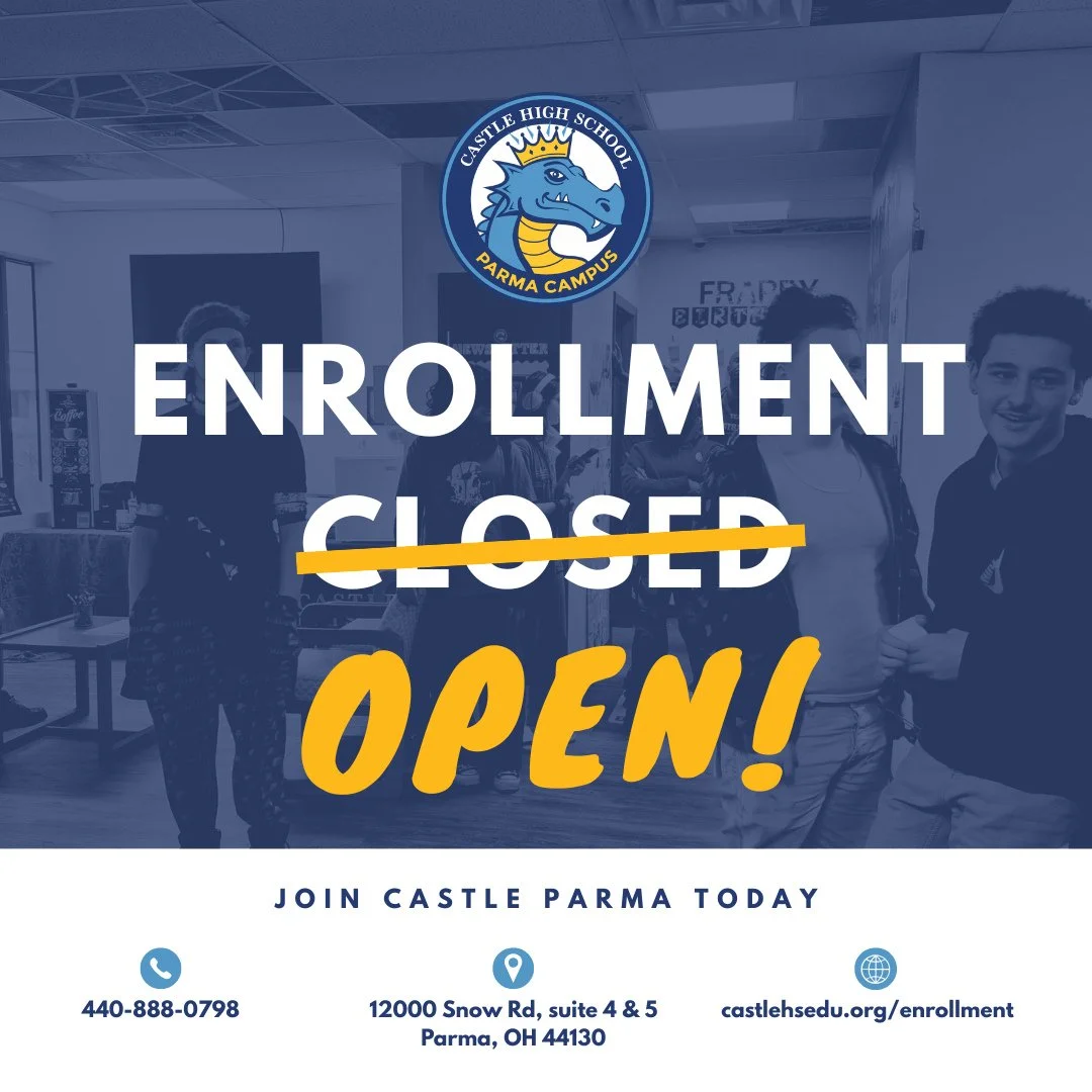 Your next step starts here 📚✨⁠
Enrollment is open at Castle Parma.⁠
⁠
Supportive learning. Real growth. A place to belong.⁠
⁠
📞 Call to enroll: 440-888-0798