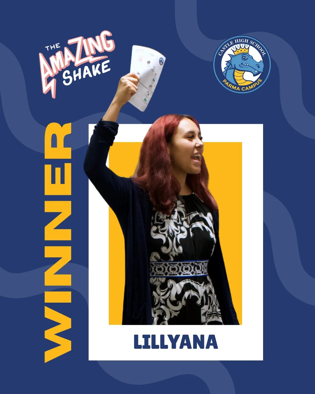 Congratulations again to our Amazing Shake Champion 🏆⁠
⁠
An honor earned through confidence, professionalism, and leadership in every interaction.⁠
⁠
#TheAmazingShake #CastleParma #StudentSuccess